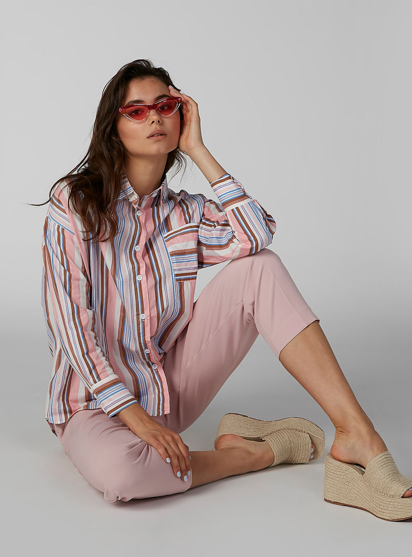 بنطال سادة بطول الكاحل برباط وجيوب-women-clothing-bottoms-trousers-image-2