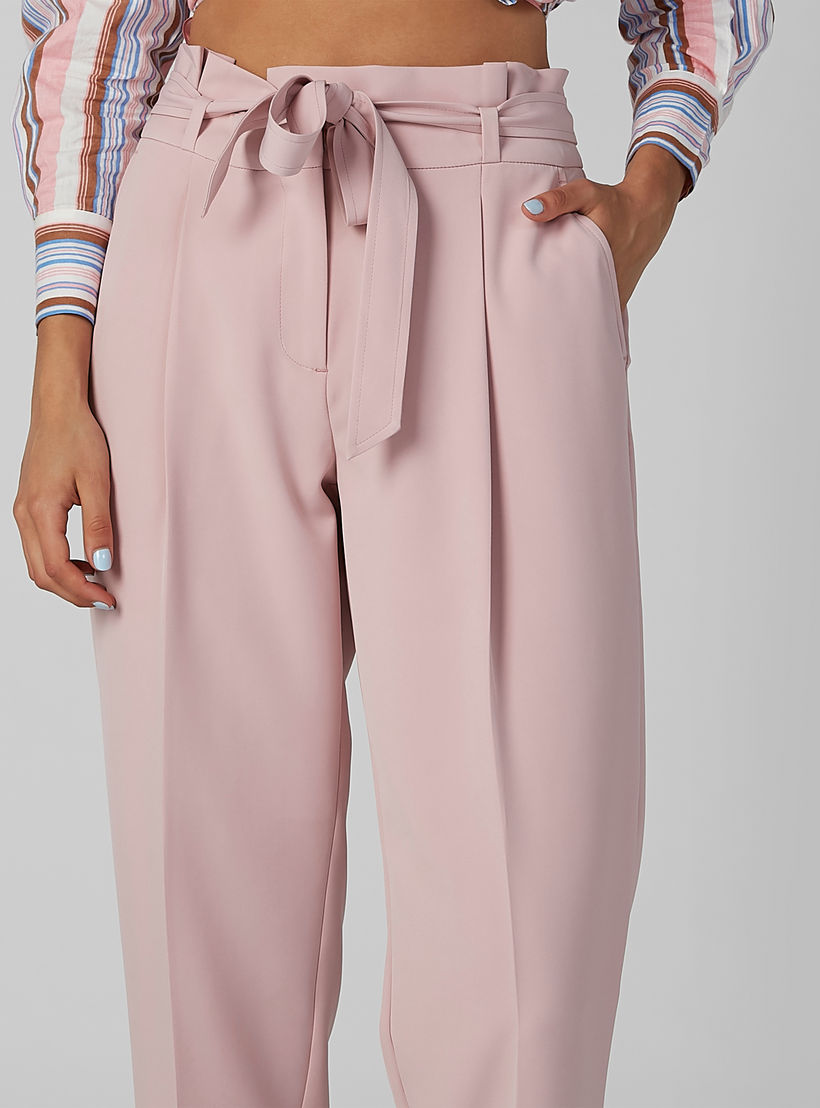 بنطال سادة بطول الكاحل برباط وجيوب-women-clothing-bottoms-trousers-image-3