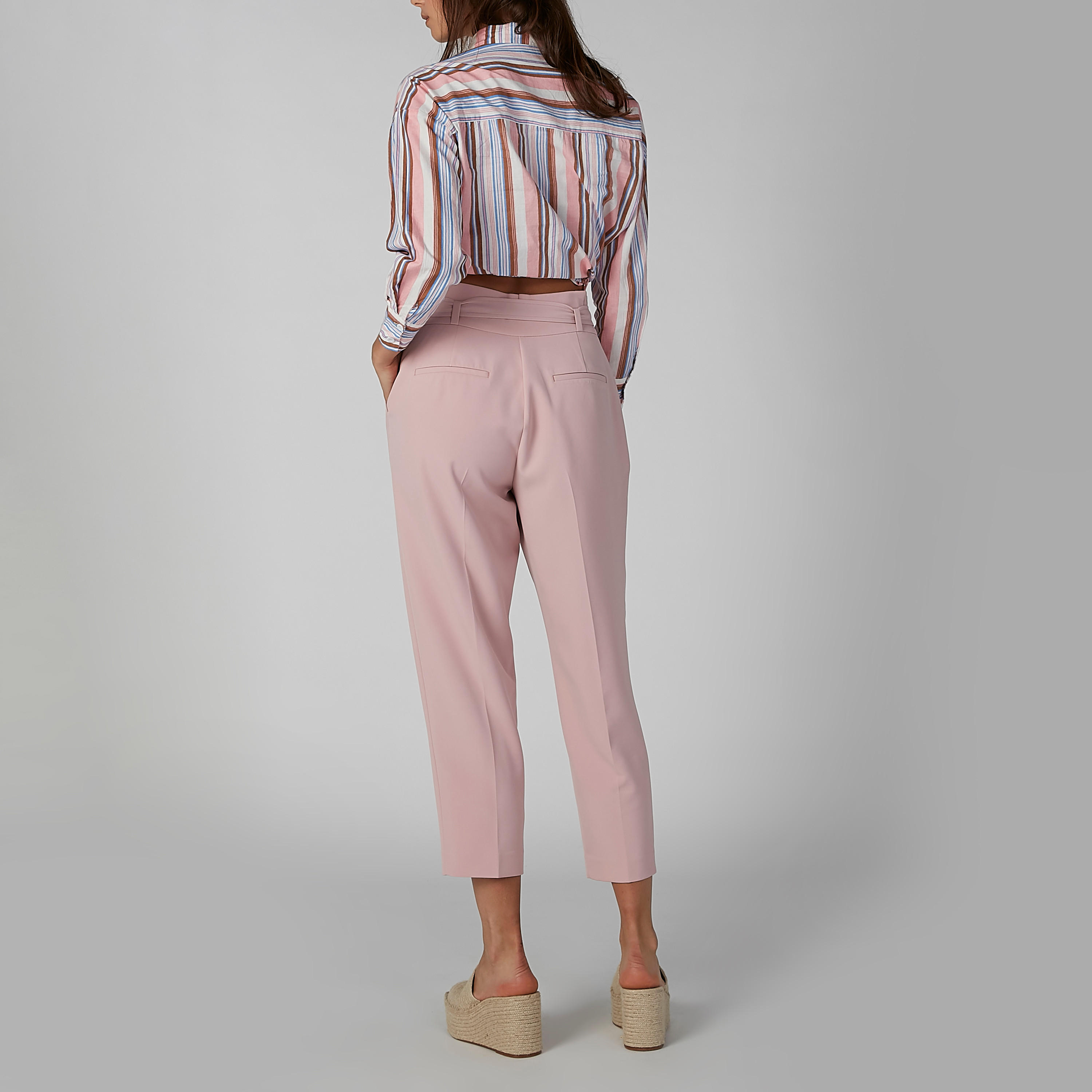 بنطال سادة بطول الكاحل برباط وجيوب-women-clothing-bottoms-trousers-image-5