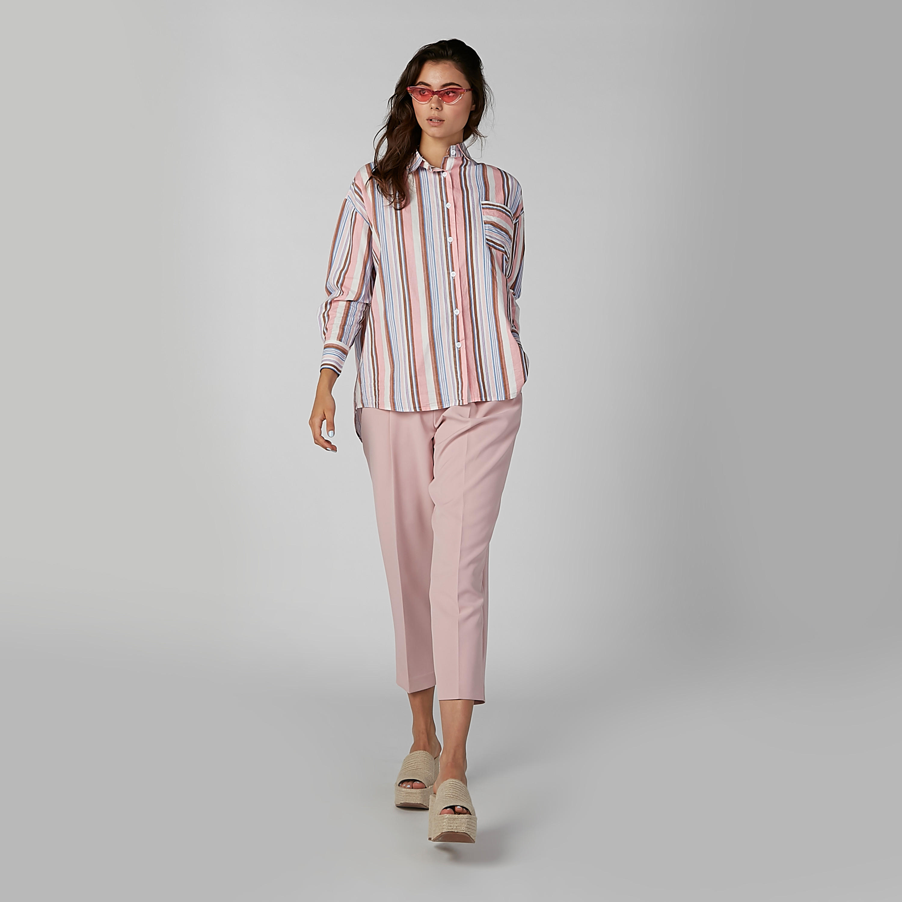 بنطال سادة بطول الكاحل برباط وجيوب-women-clothing-bottoms-trousers-image-6