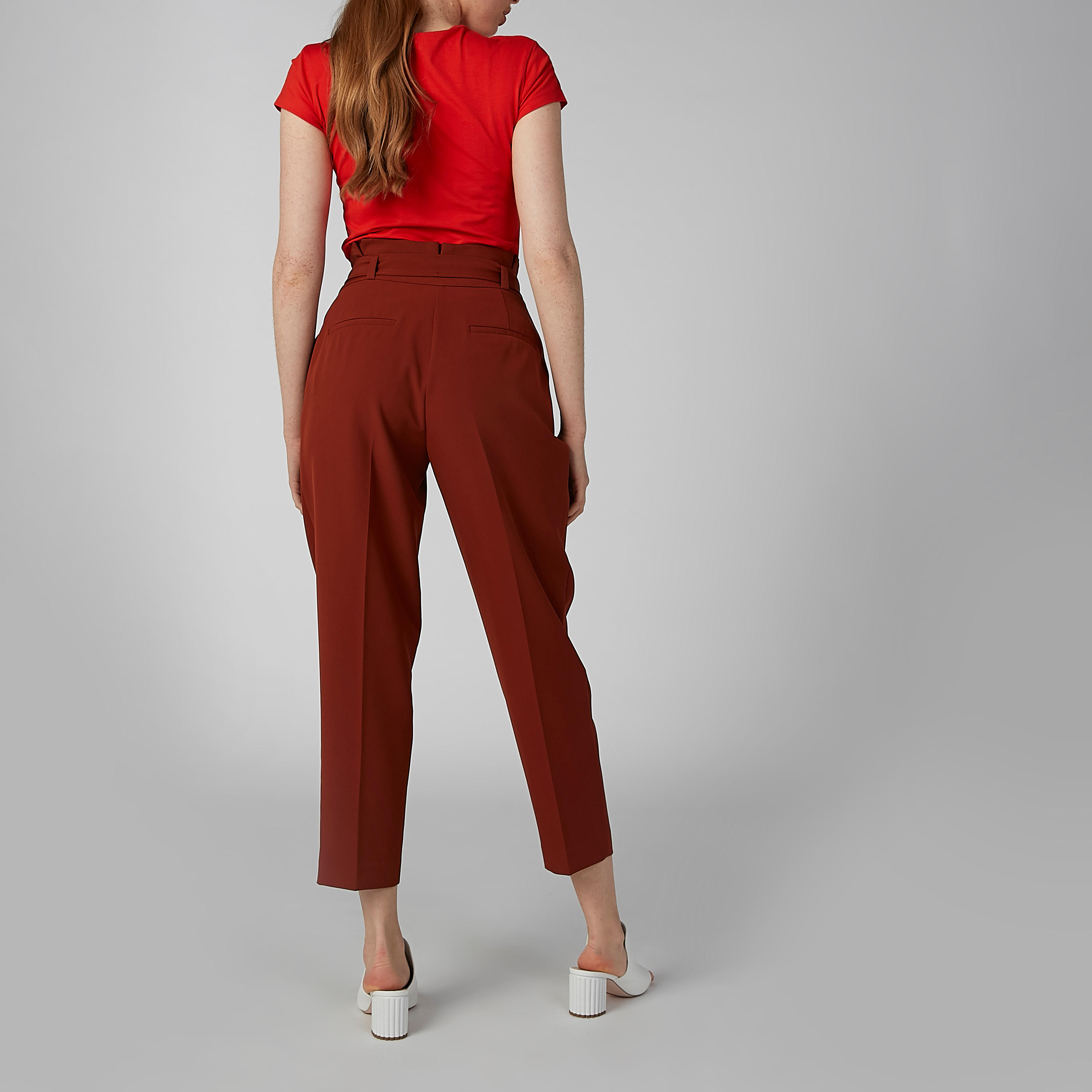 بنطال سادة بخصر بيبرباج وجيوب-women-clothing-bottoms-trousers-image-5