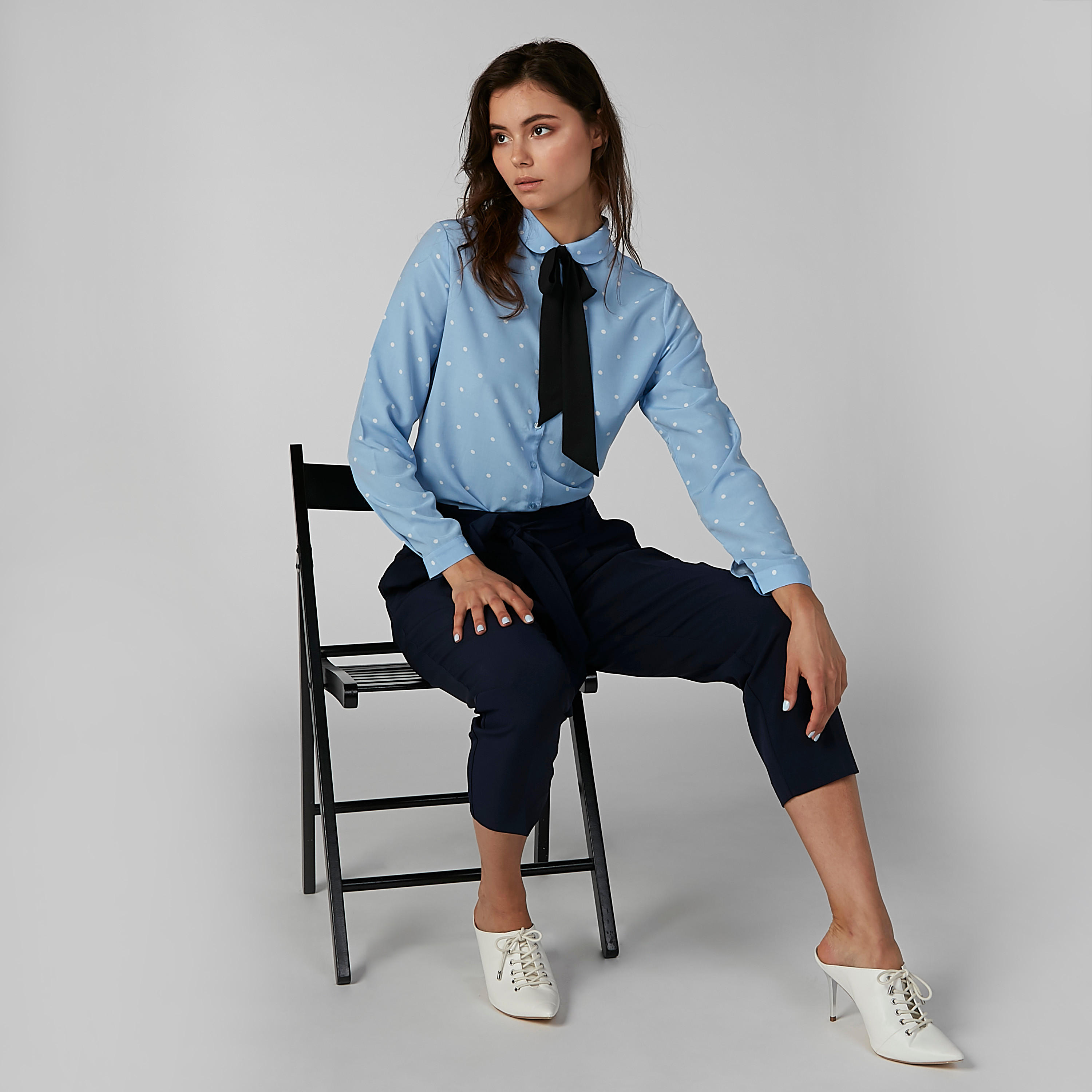بنطال سادة بطول الكاحل برباط وجيوب-women-clothing-bottoms-trousers-image-4
