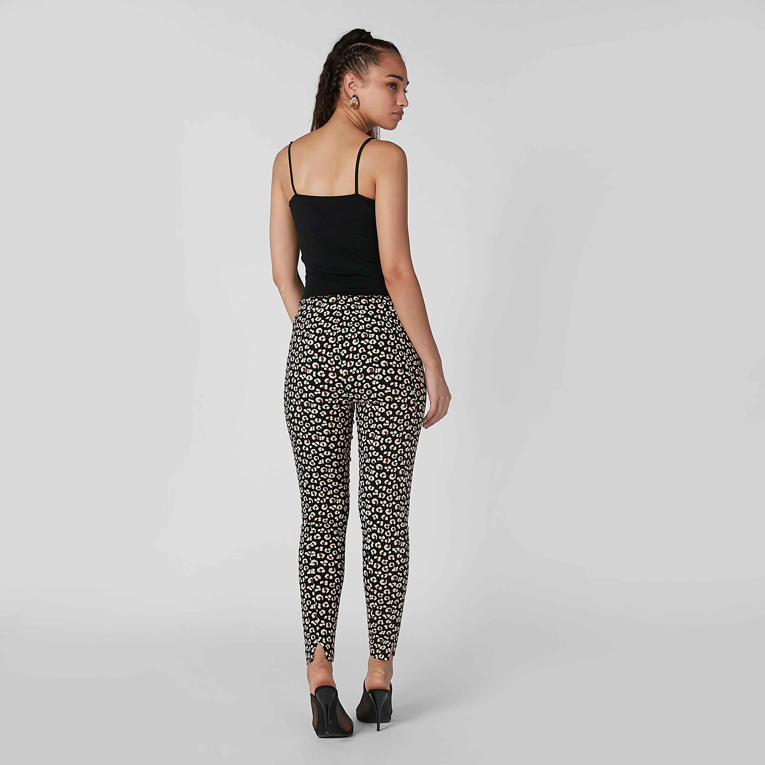 بنطلون بالازو بخصر مطّاطي وطبعات حيوانات-women-clothing-bottoms-trousers-image-4