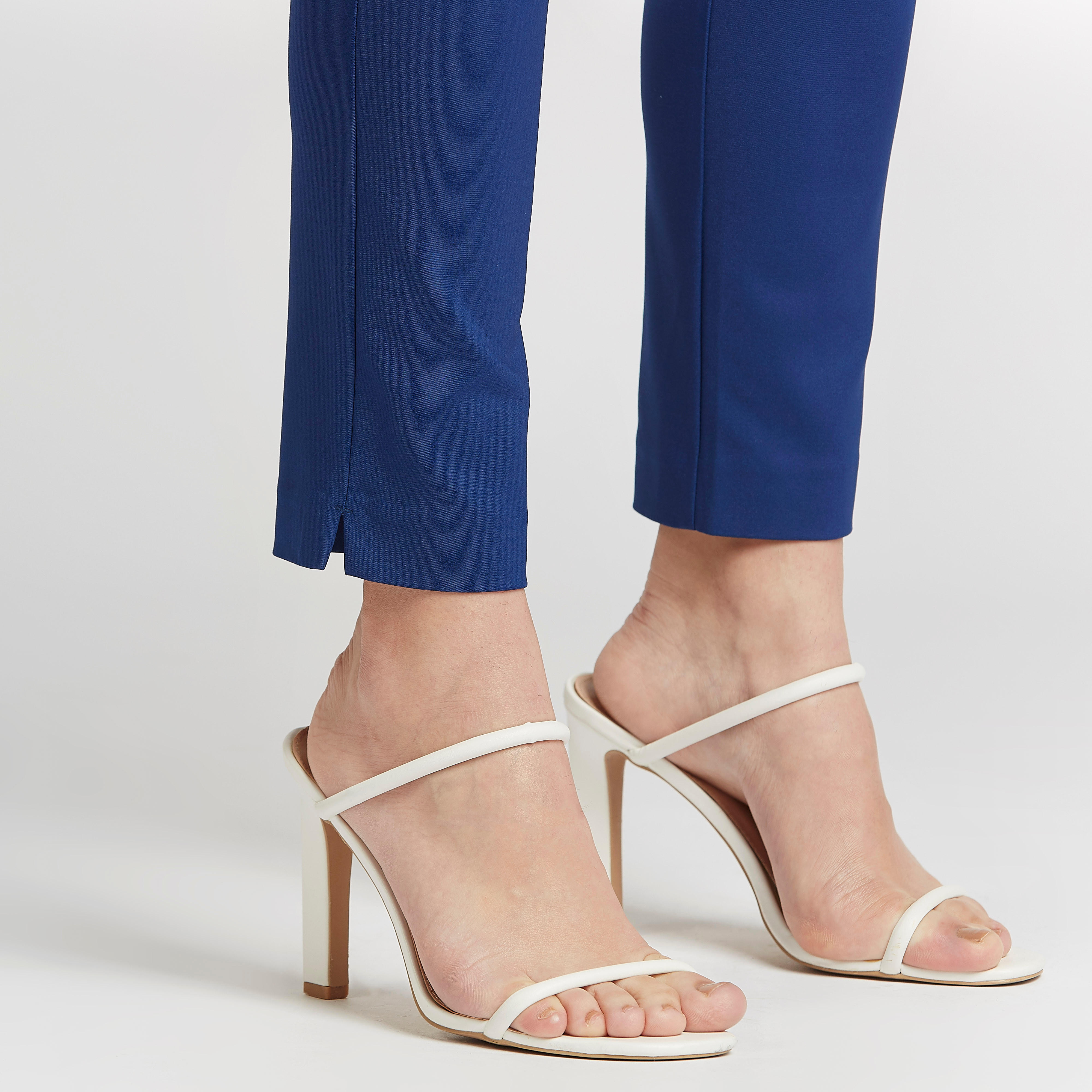 Slim Fit Solid Mid-Rise Trousers with Pocket Detail-women-clothing-bottoms-trousers-image-3
