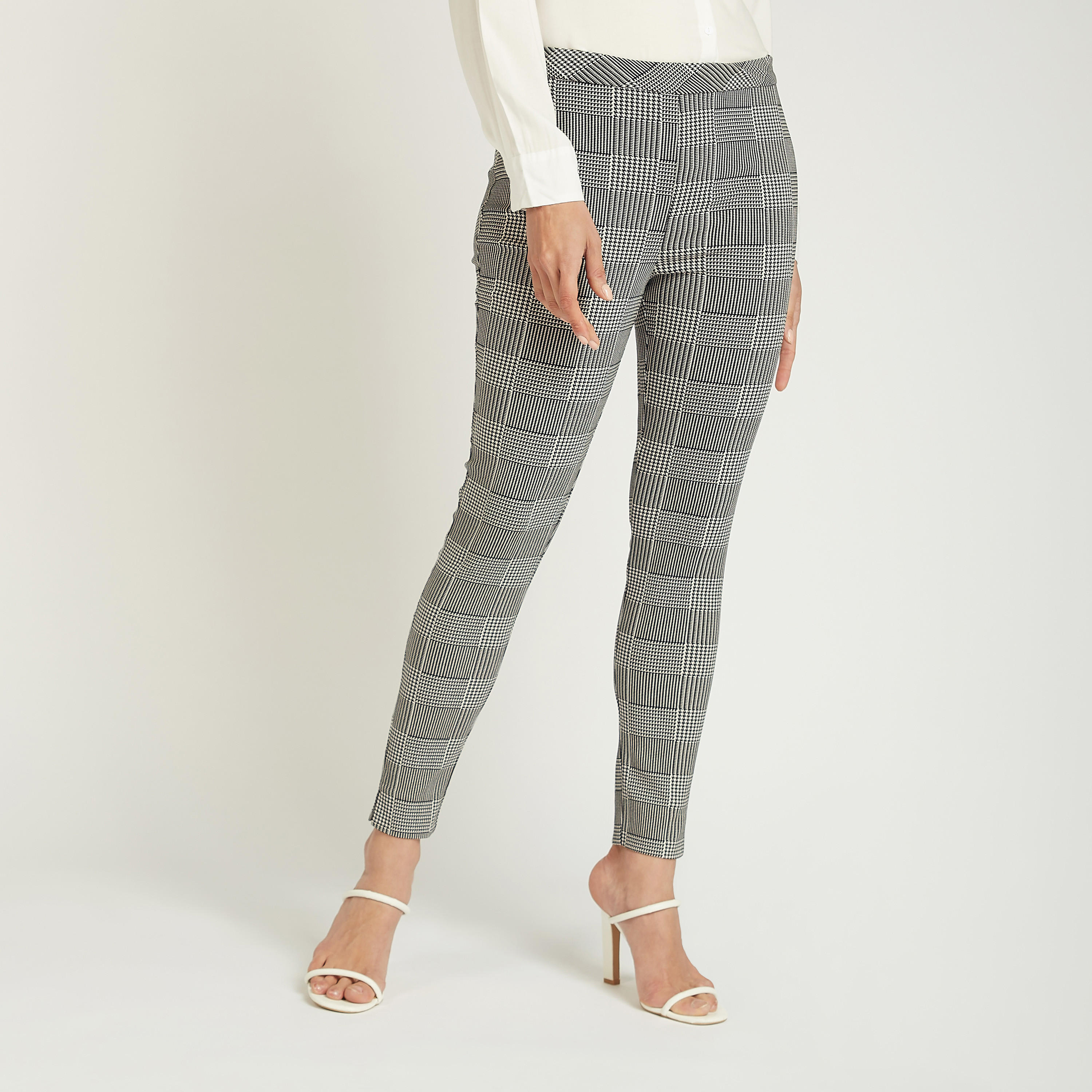 Slim Fit Printed Mid-Rise Trousers with Zip Closure-women-clothing-bottoms-trousers-image-1