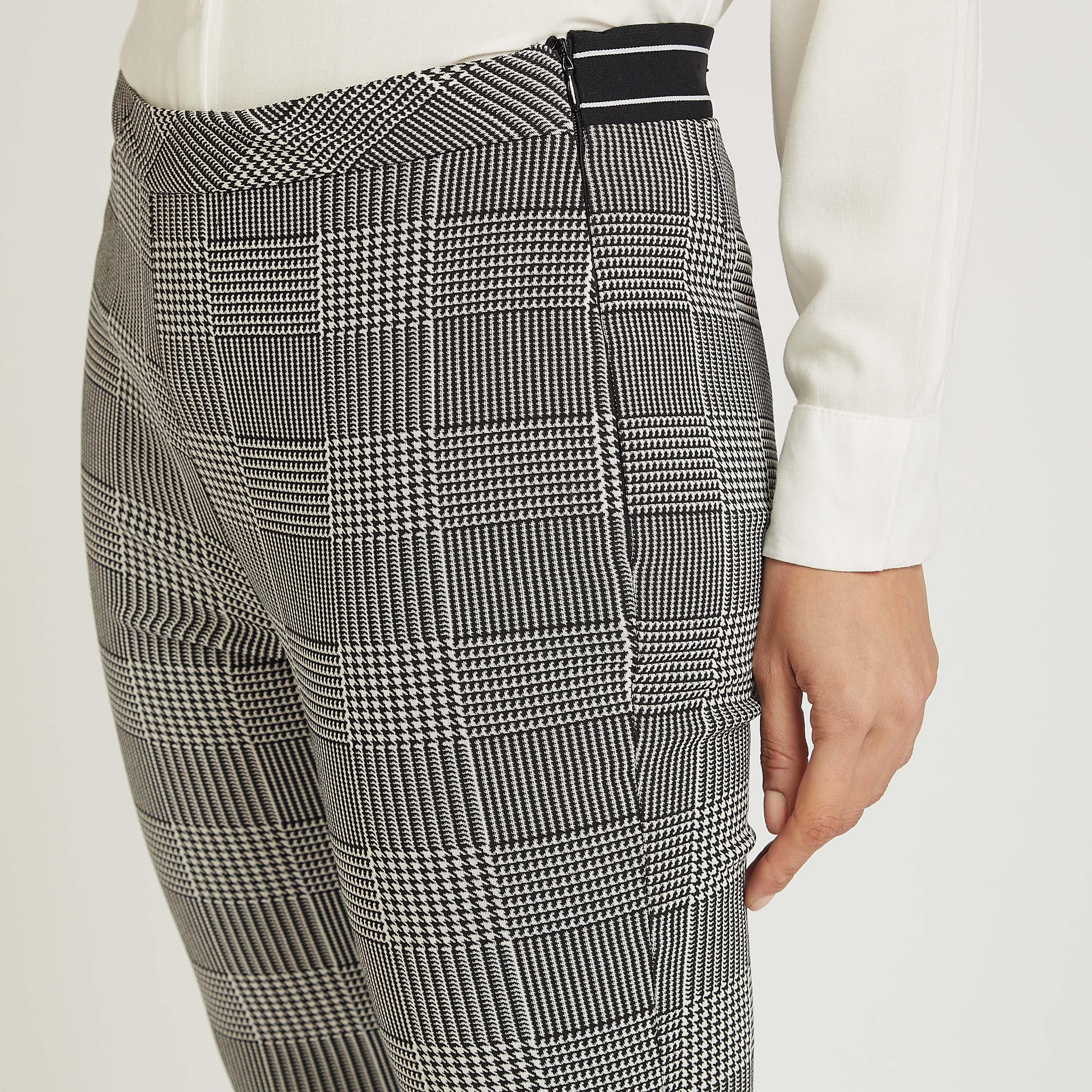 Slim Fit Printed Mid-Rise Trousers with Zip Closure-women-clothing-bottoms-trousers-image-3