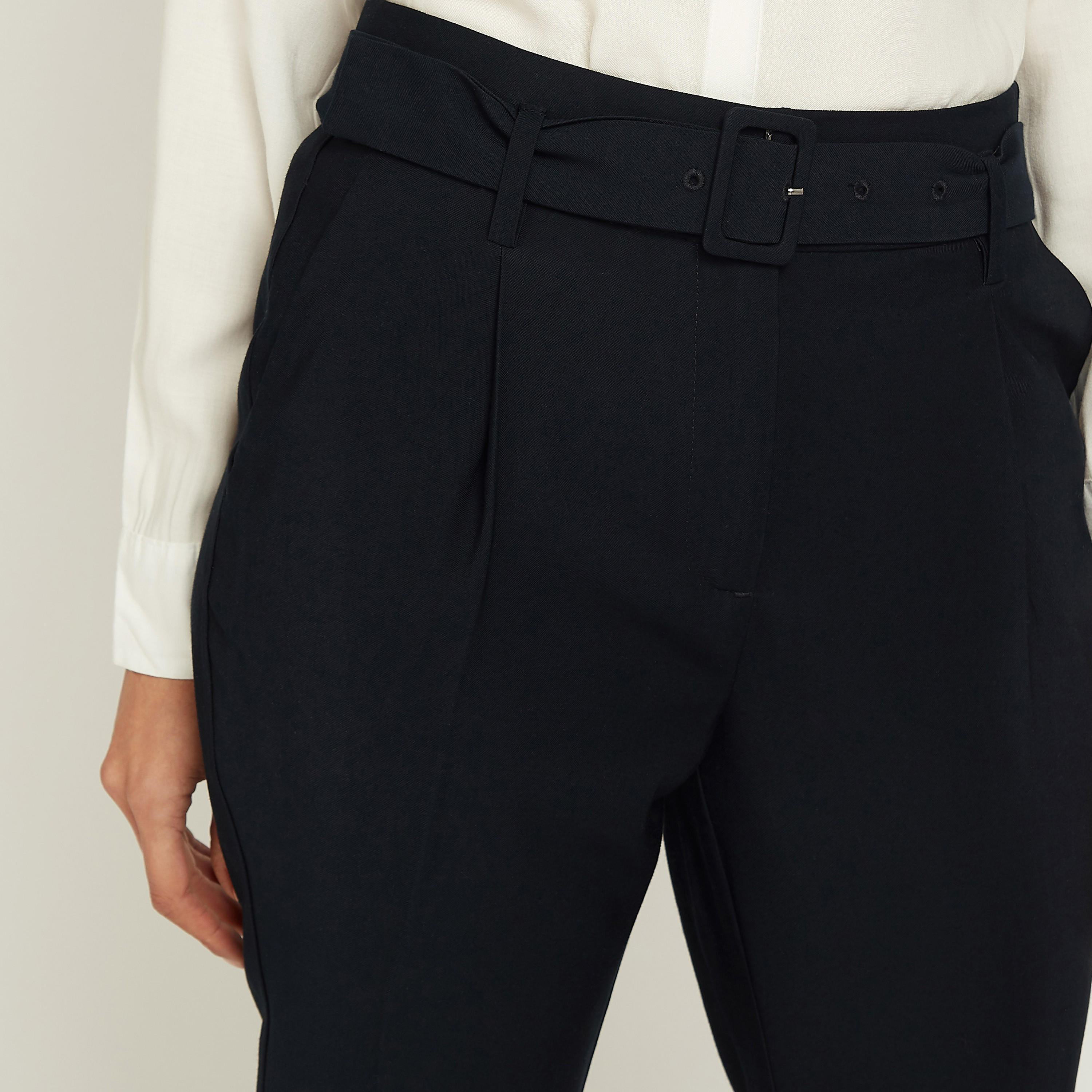 Solid Mid-Rise Trousers with Pocket Detail and Belt-women-clothing-bottoms-trousers-image-3
