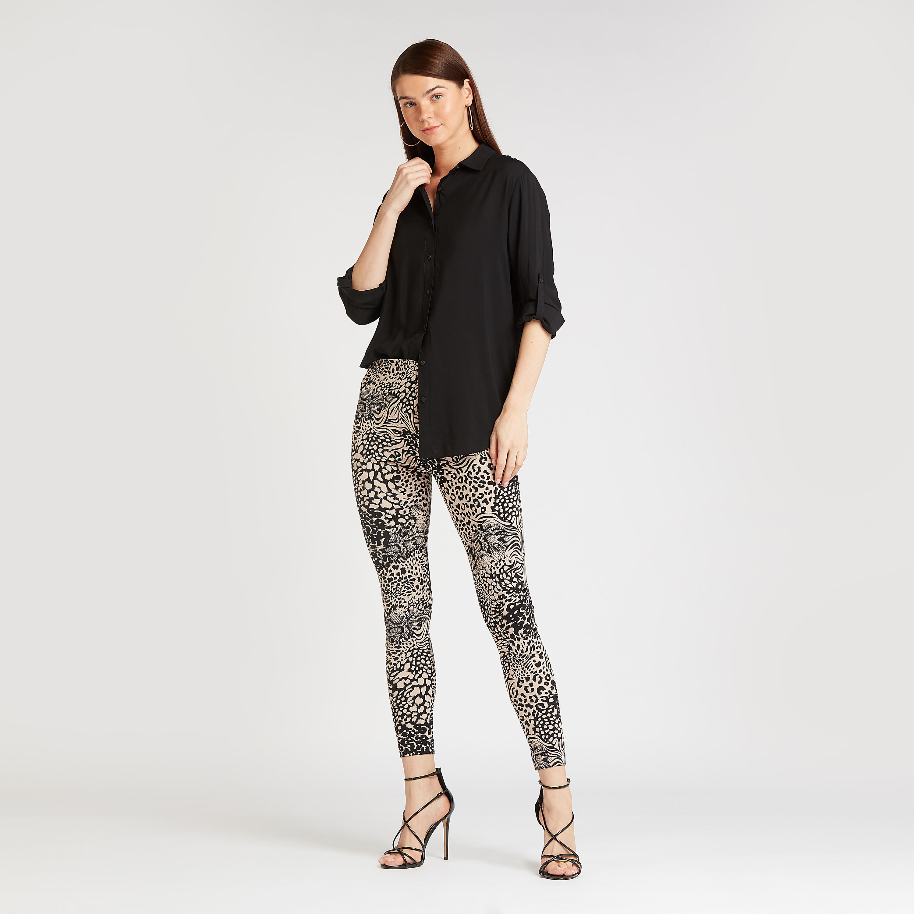 بنطلون تريقنز بخصر مطّاطي وطبعات-women-clothing-bottoms-trousers-image-2