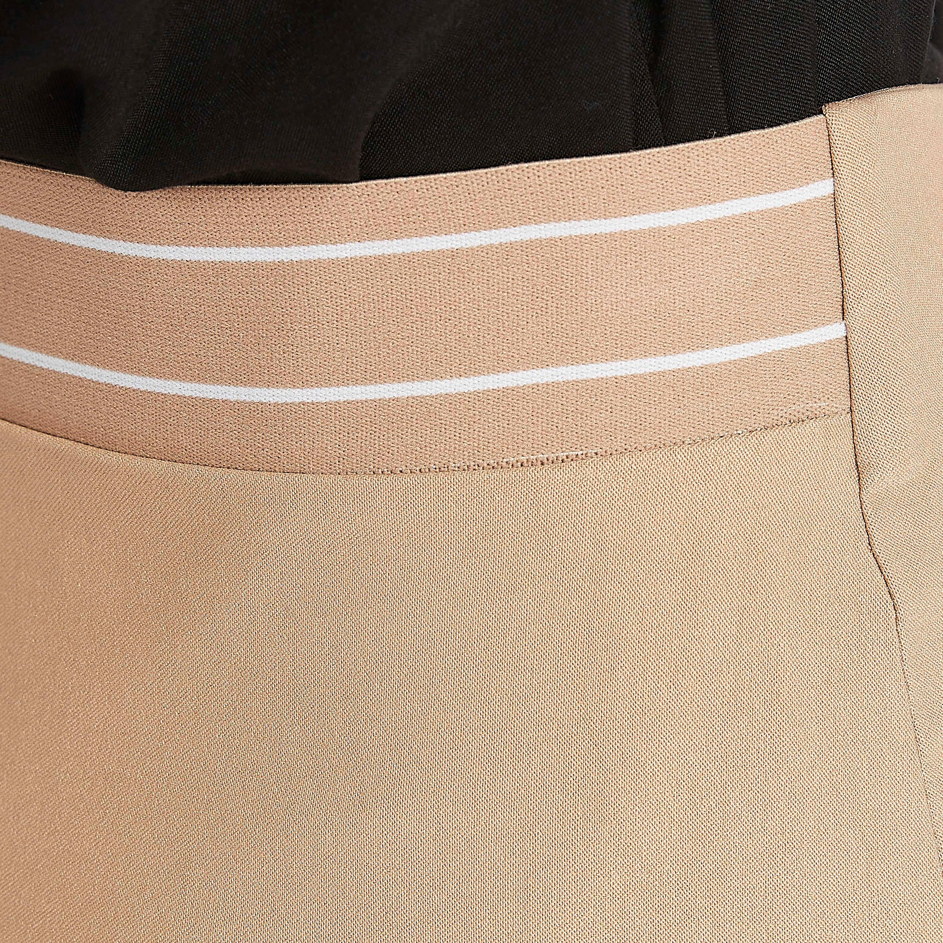 Solid Slim Fit Mid-Rise Trousers with Elasticated Waistband-women-clothing-bottoms-trousers-image-3