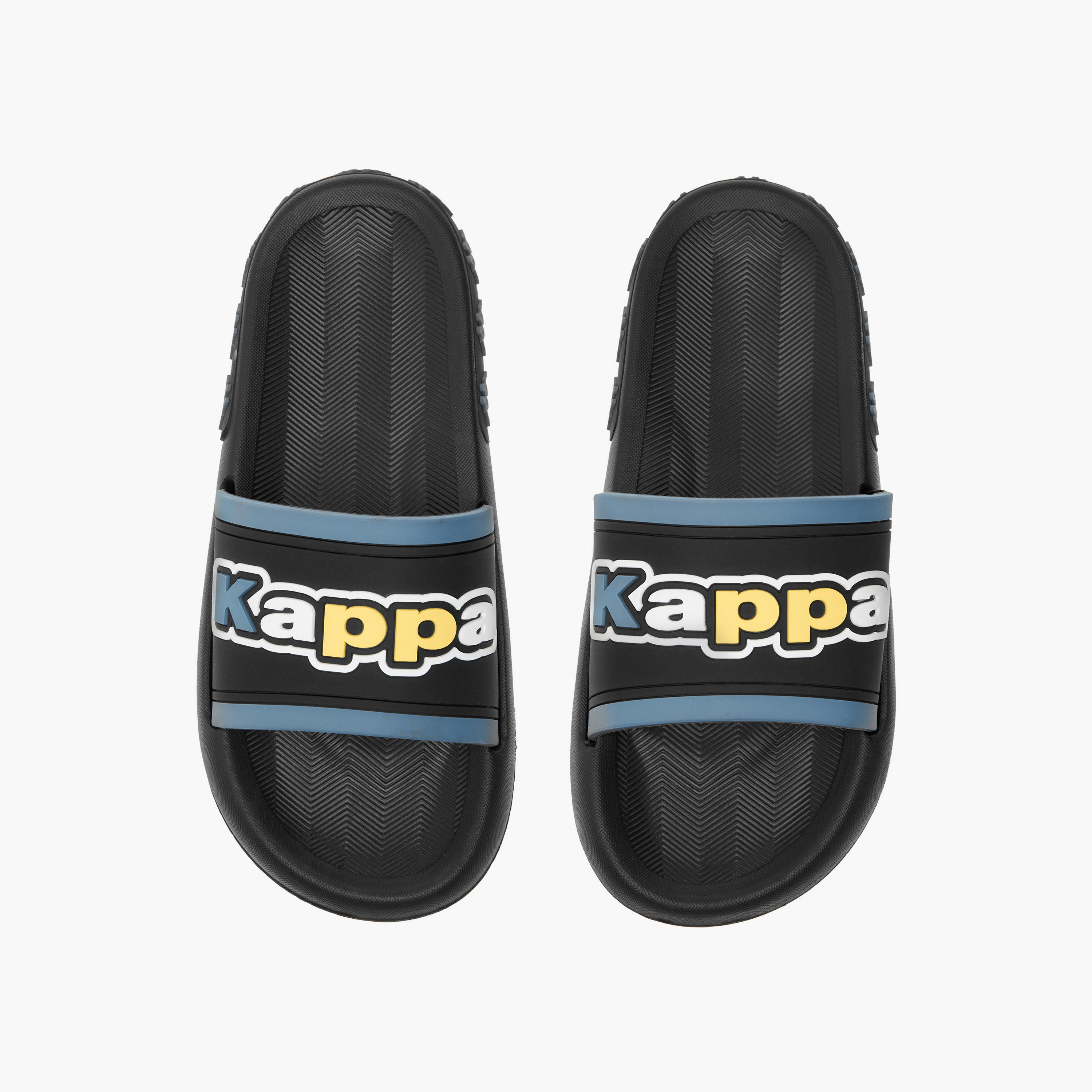 Kappa Boys' Logo Detail Slip-On Slides-boys-shoes-flipflopsandslides-image-1
