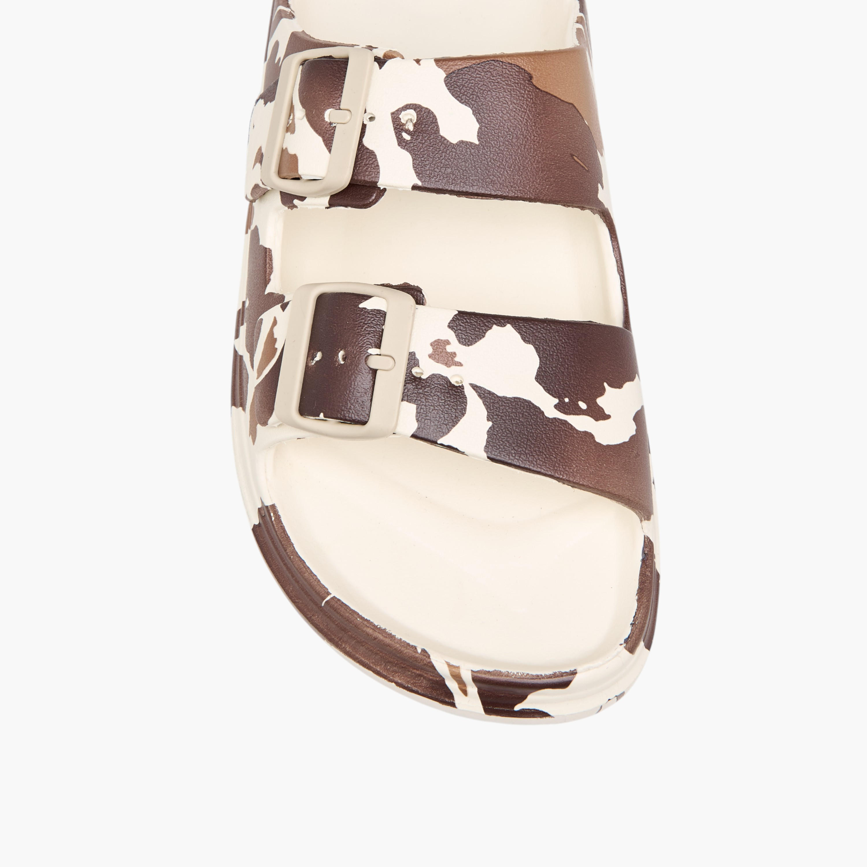 Celeste Women's Animal Print Dual Buckle Slides-women-shoes-flipflopsandslides-image-3