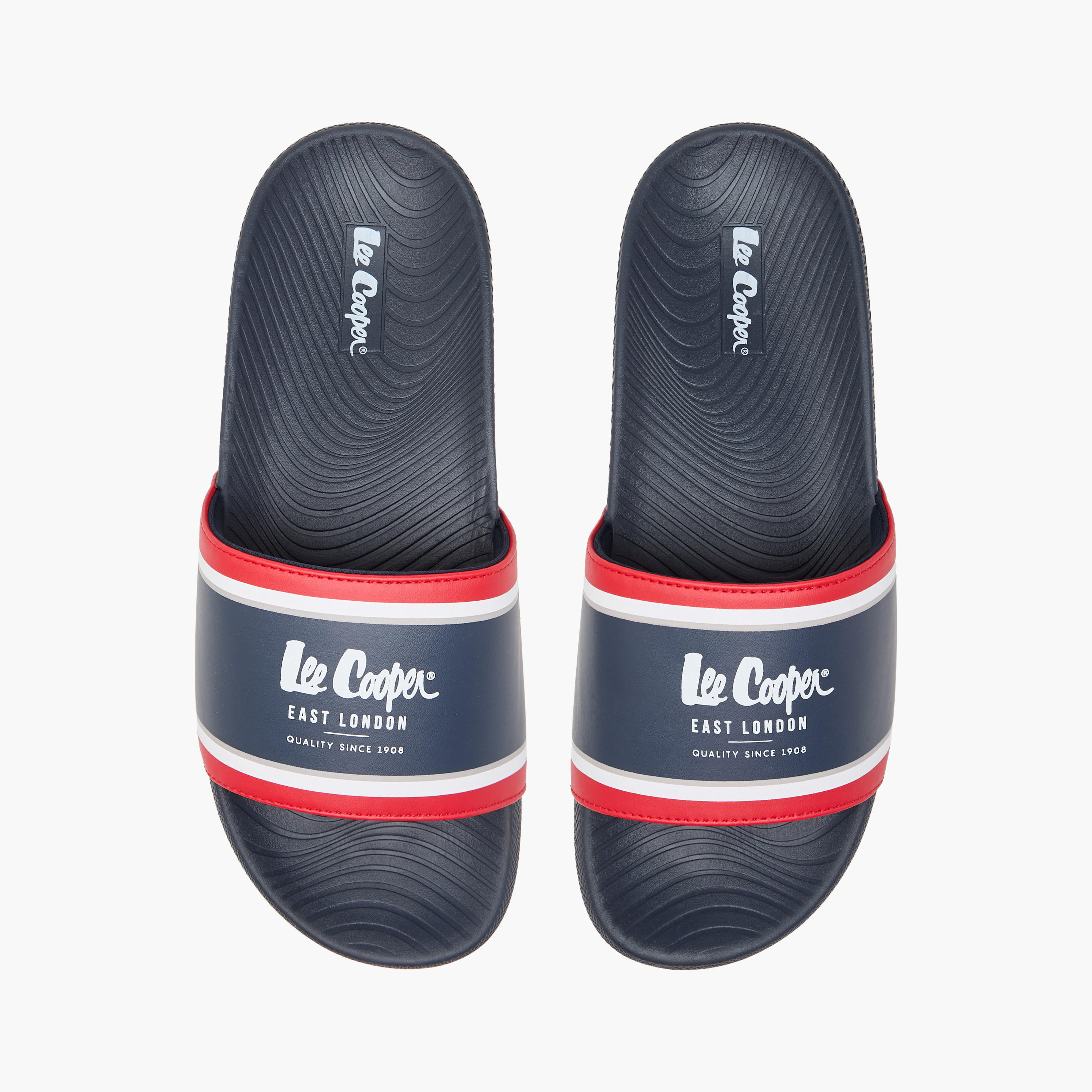 Lee Cooper Men's Logo Print Slip-On Slides-men-shoes-flipflopsandslides-image-1