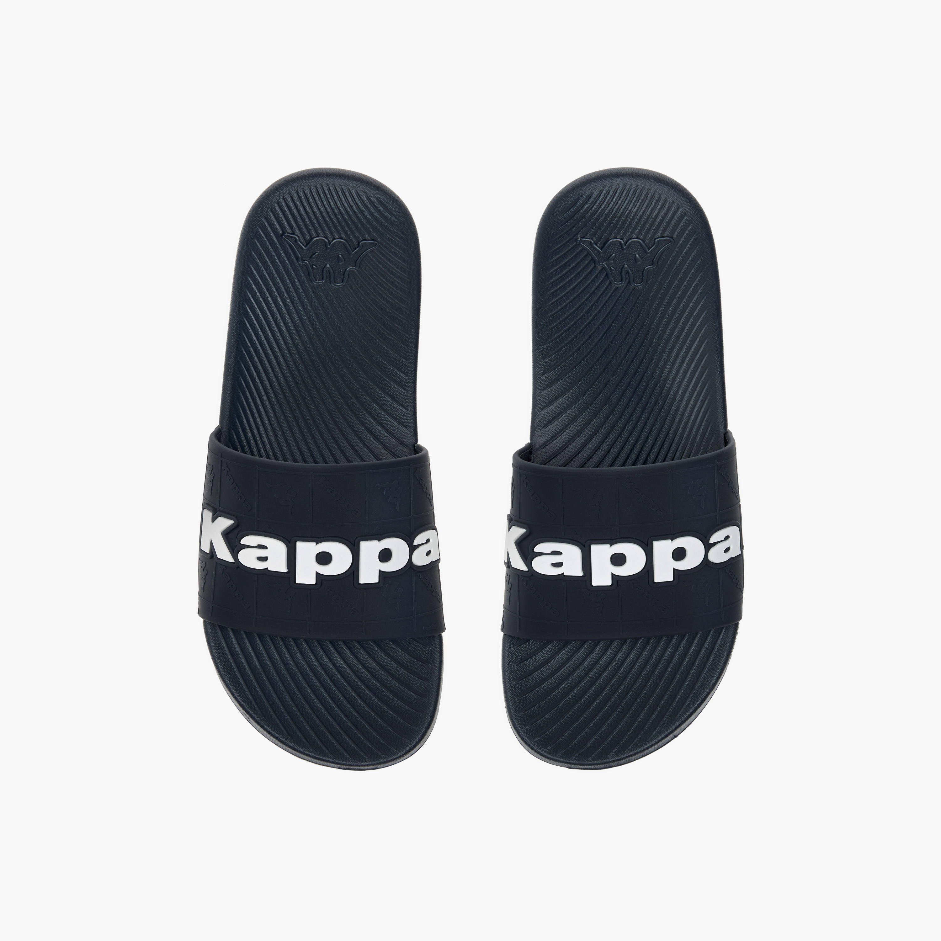 Kappa Boys' Logo Embossed Slip-On Slides-boys-shoes-flipflopsandslides-image-1