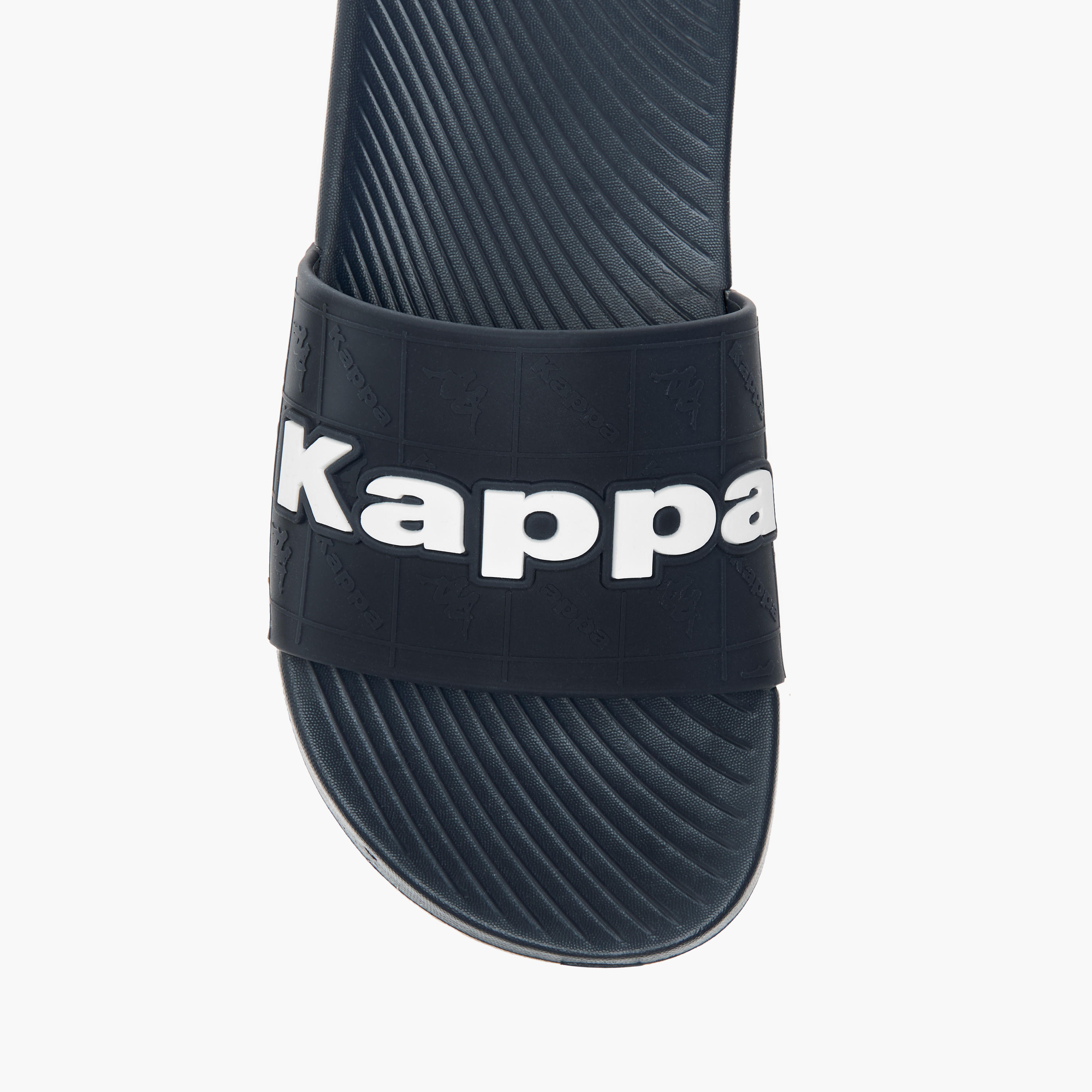 Kappa Boys' Logo Embossed Slip-On Slides-boys-shoes-flipflopsandslides-image-3