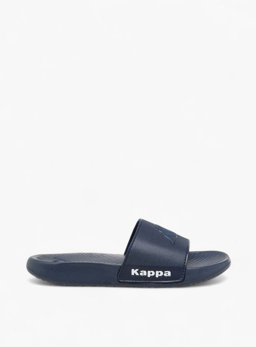 Kappa Unisex Logo Detail Slides-boys-shoes-flipflopsandslides-image-2