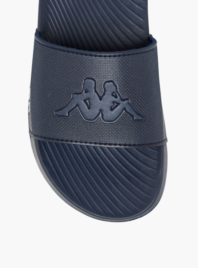 Kappa Unisex Logo Detail Slides-boys-shoes-flipflopsandslides-image-3