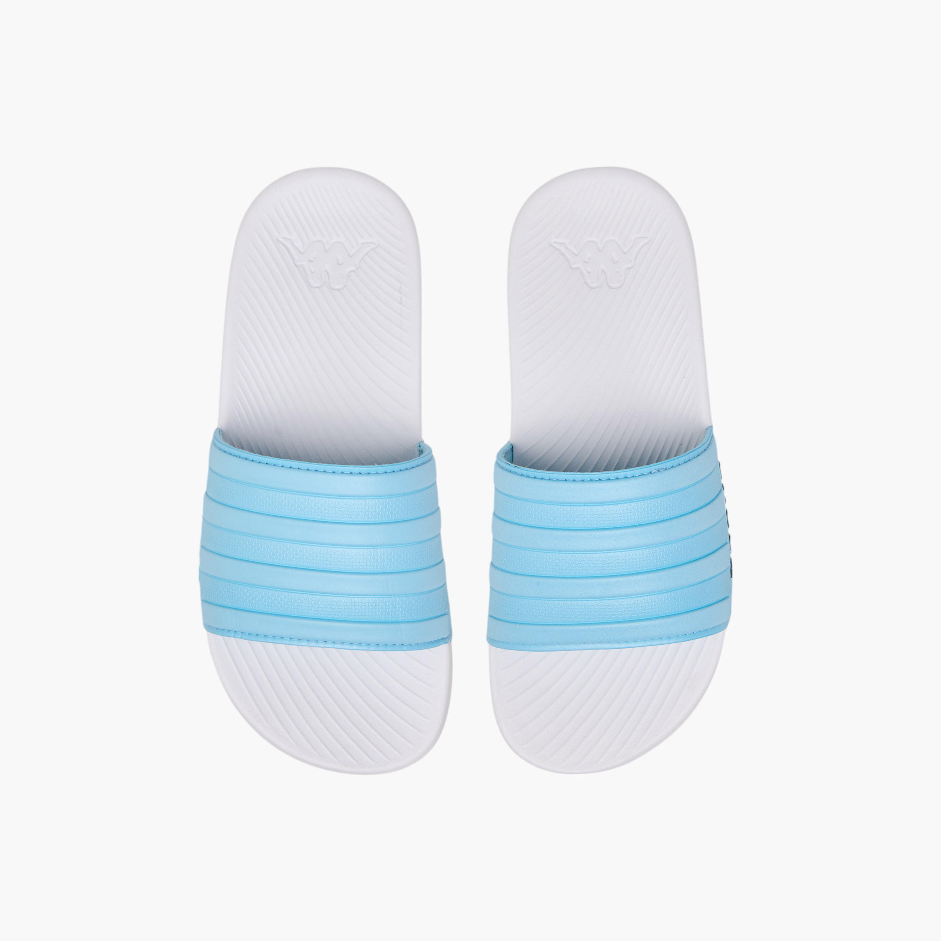 Kappa Girls' Logo Detail Slides-girls-shoes-flipflopsandslides-image-1