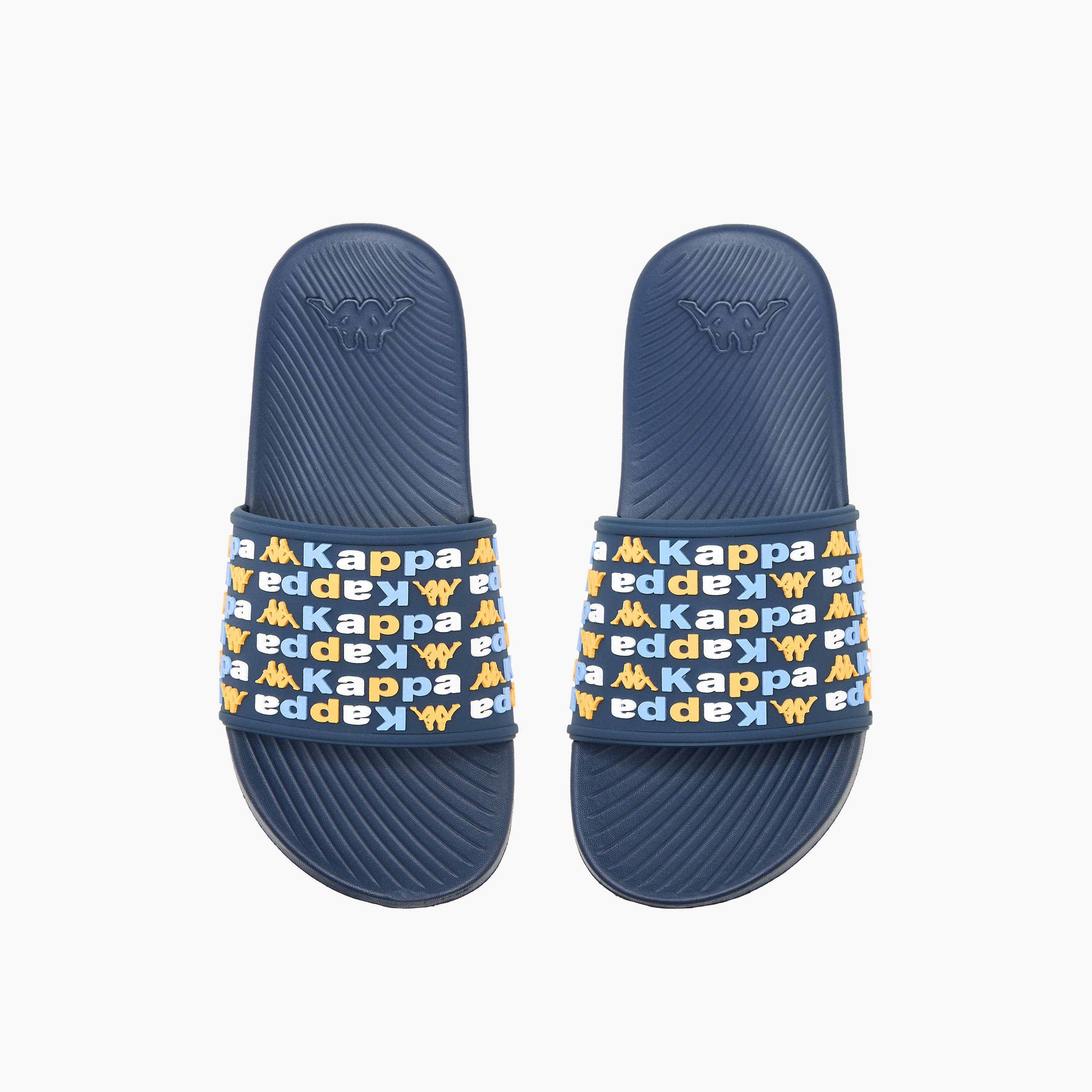 Kappa Boys Logo Embossed Slides-boys-shoes-flipflopsandslides-image-1