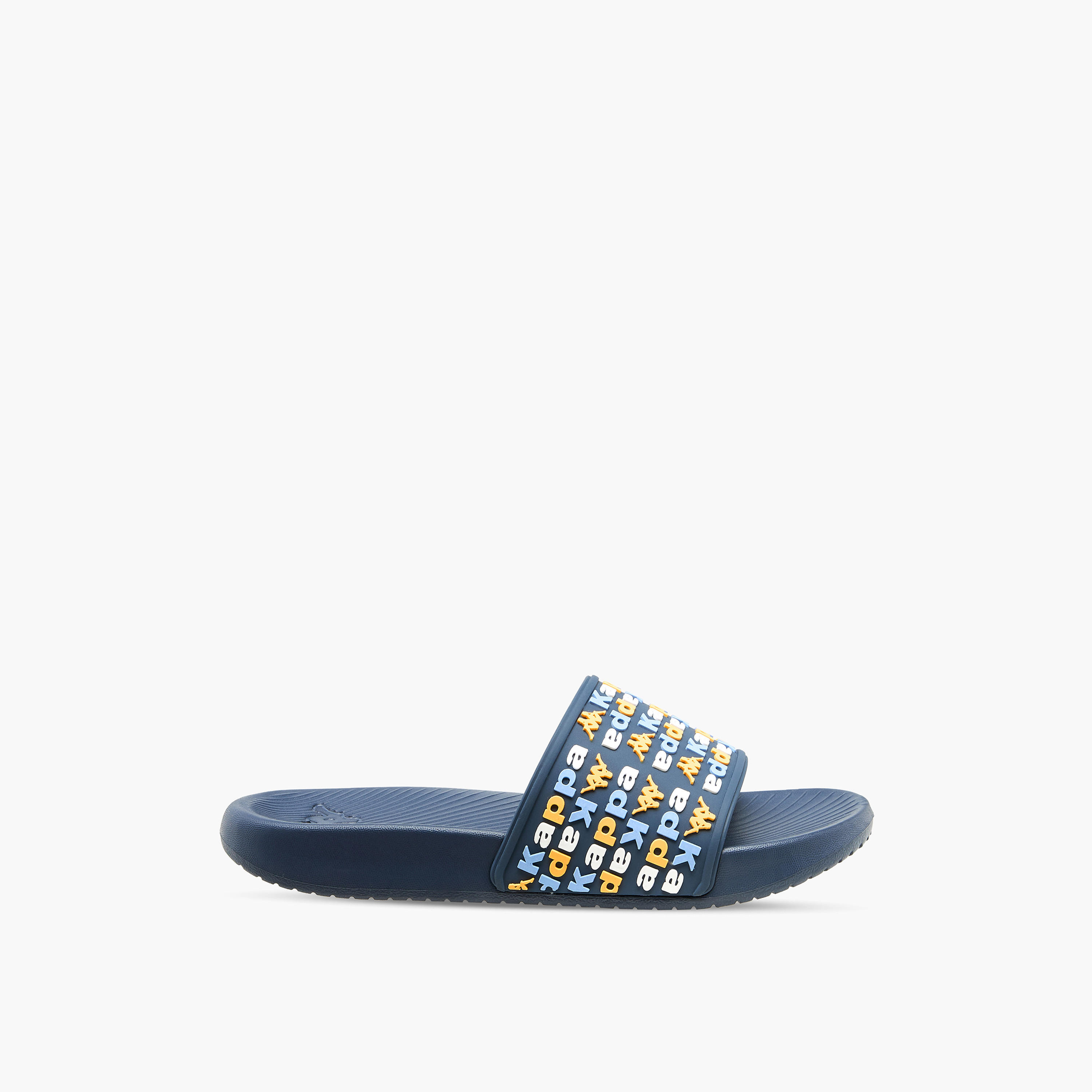 Kappa Boys Logo Embossed Slides-boys-shoes-flipflopsandslides-image-2