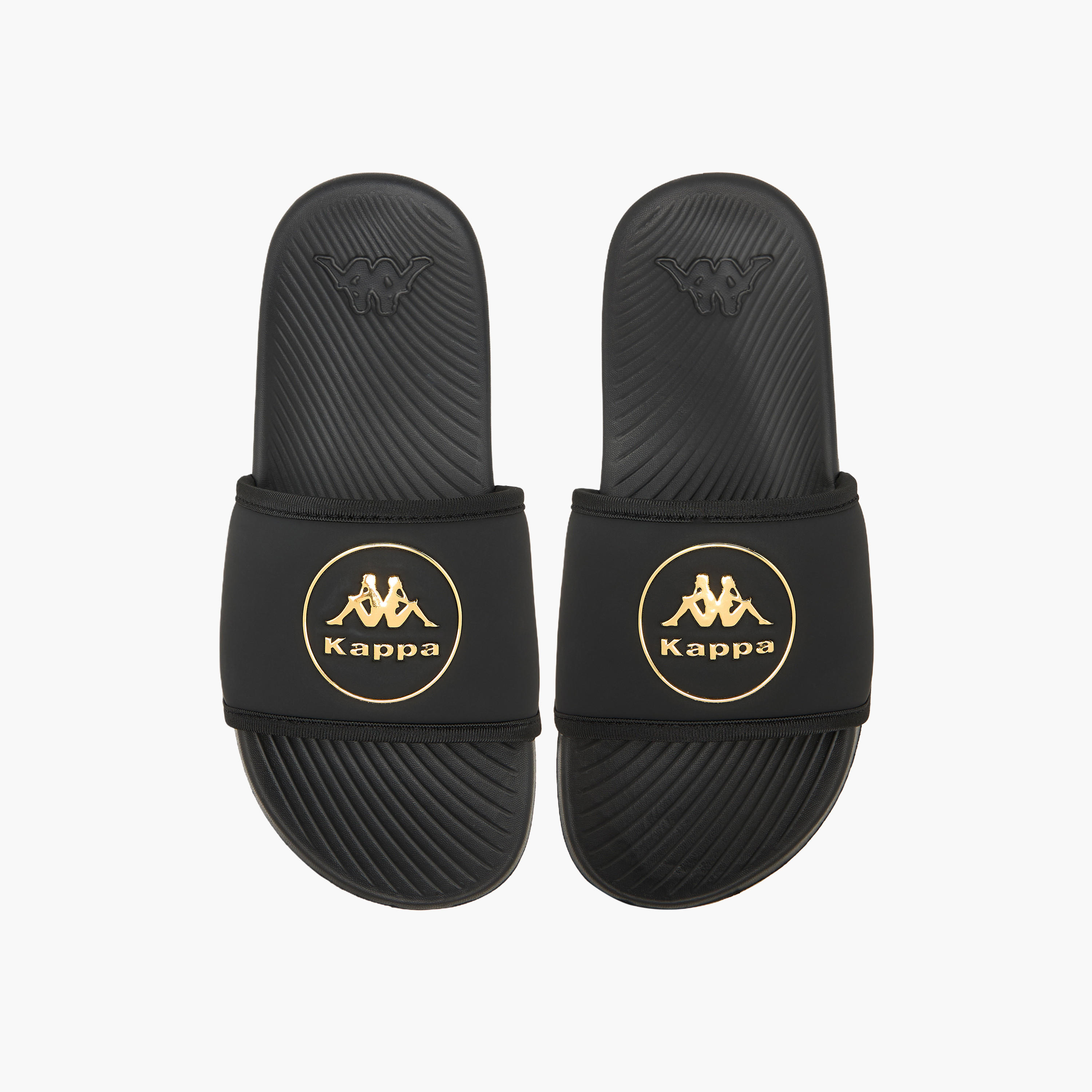 Kappa Boys Logo Print Slides-boys-shoes-flipflopsandslides-image-1