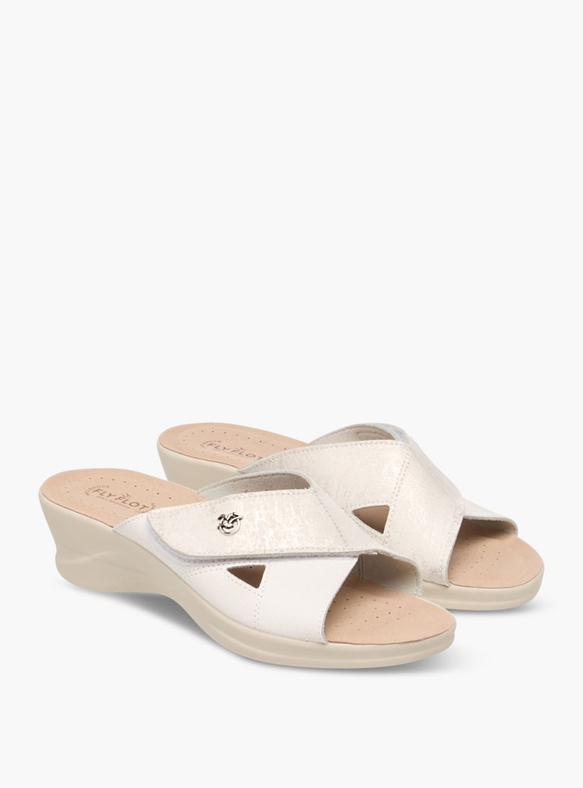 FlyFlot Cross Strap Slip-On Sandals with Wedge Heels-women-shoes-sandals-heeled-image-1