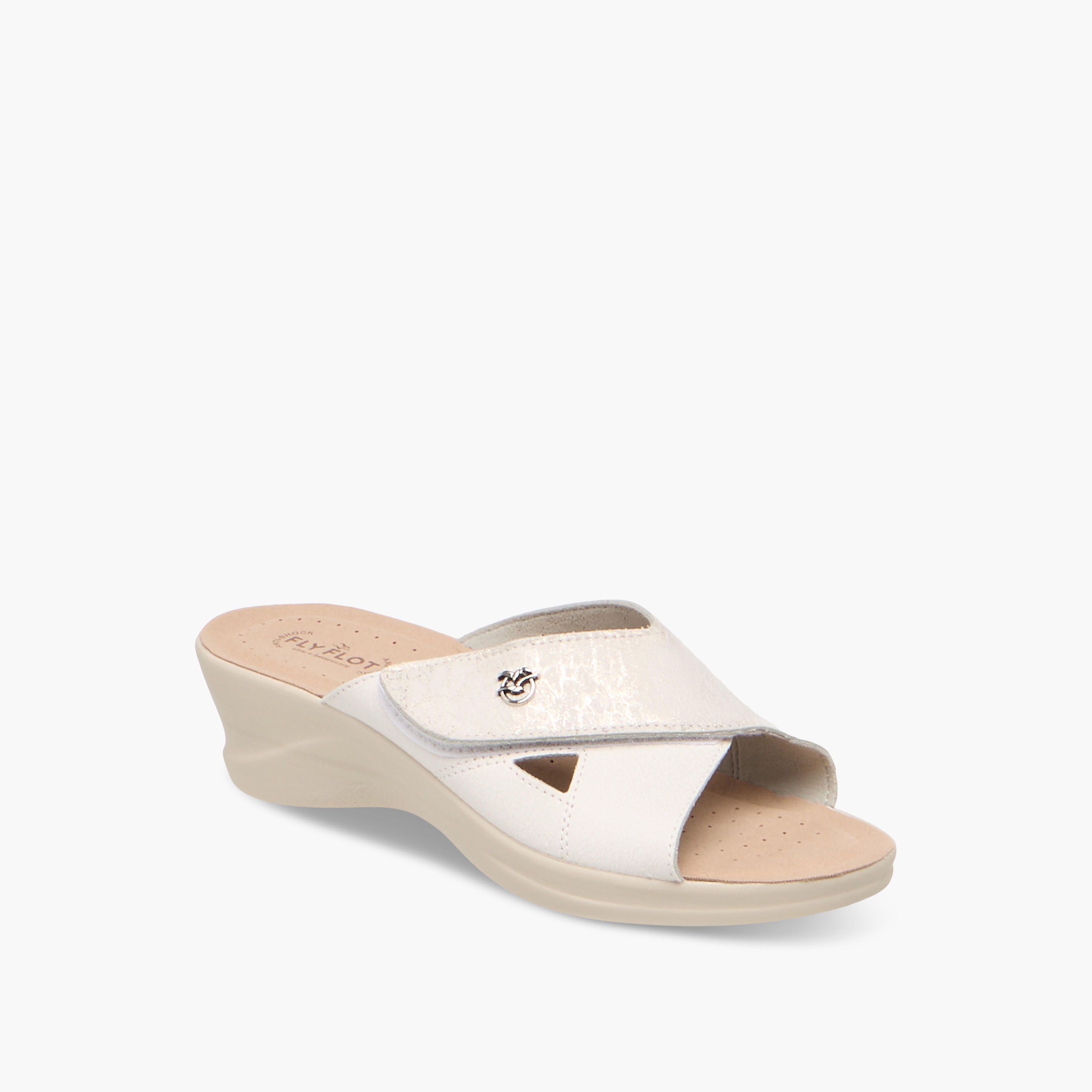 FlyFlot Cross Strap Slip-On Sandals with Wedge Heels-women-shoes-sandals-heeled-image-2