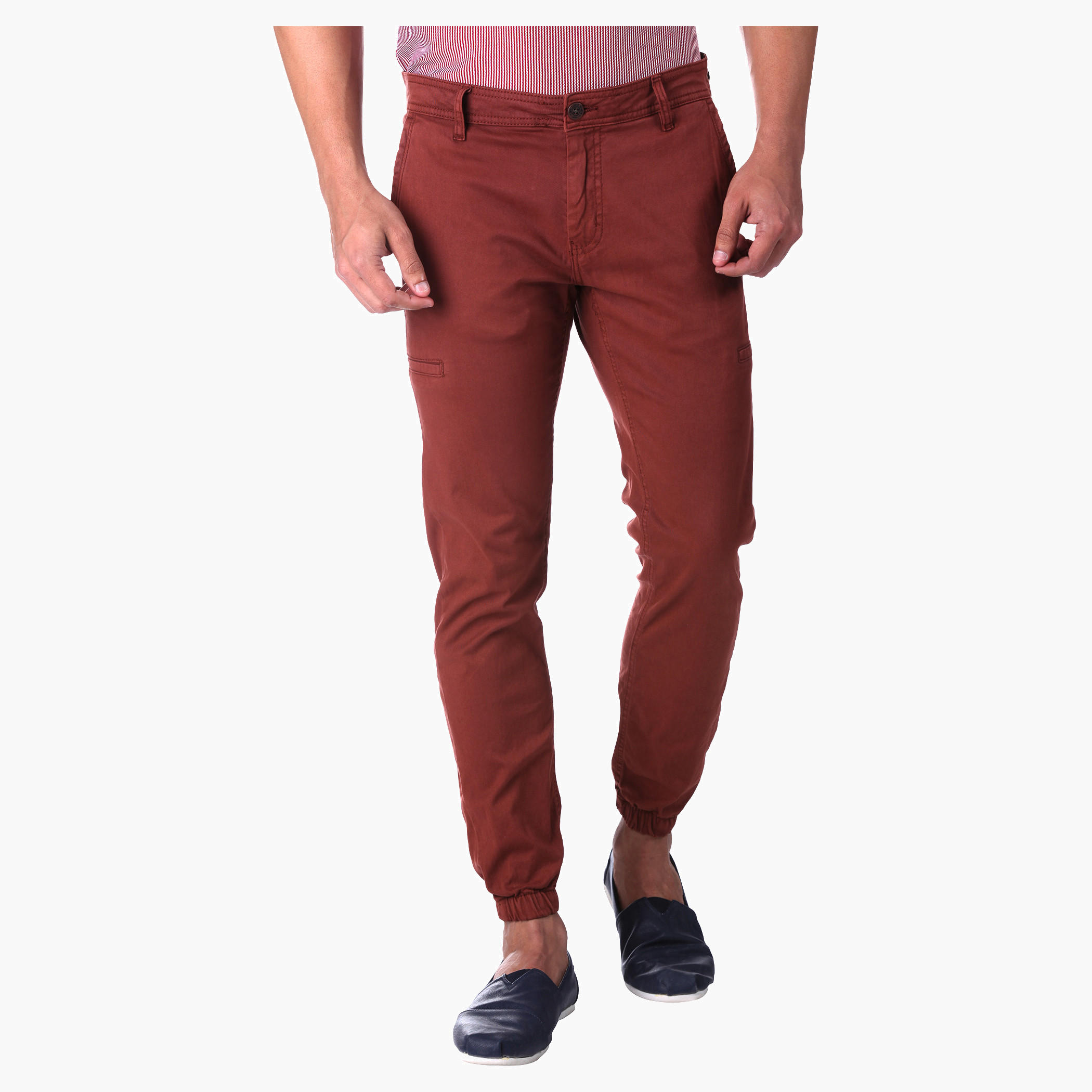 Solid Colour Cuff Pants-men-clothing-bottoms-trousersandchinos-trousers-image-5