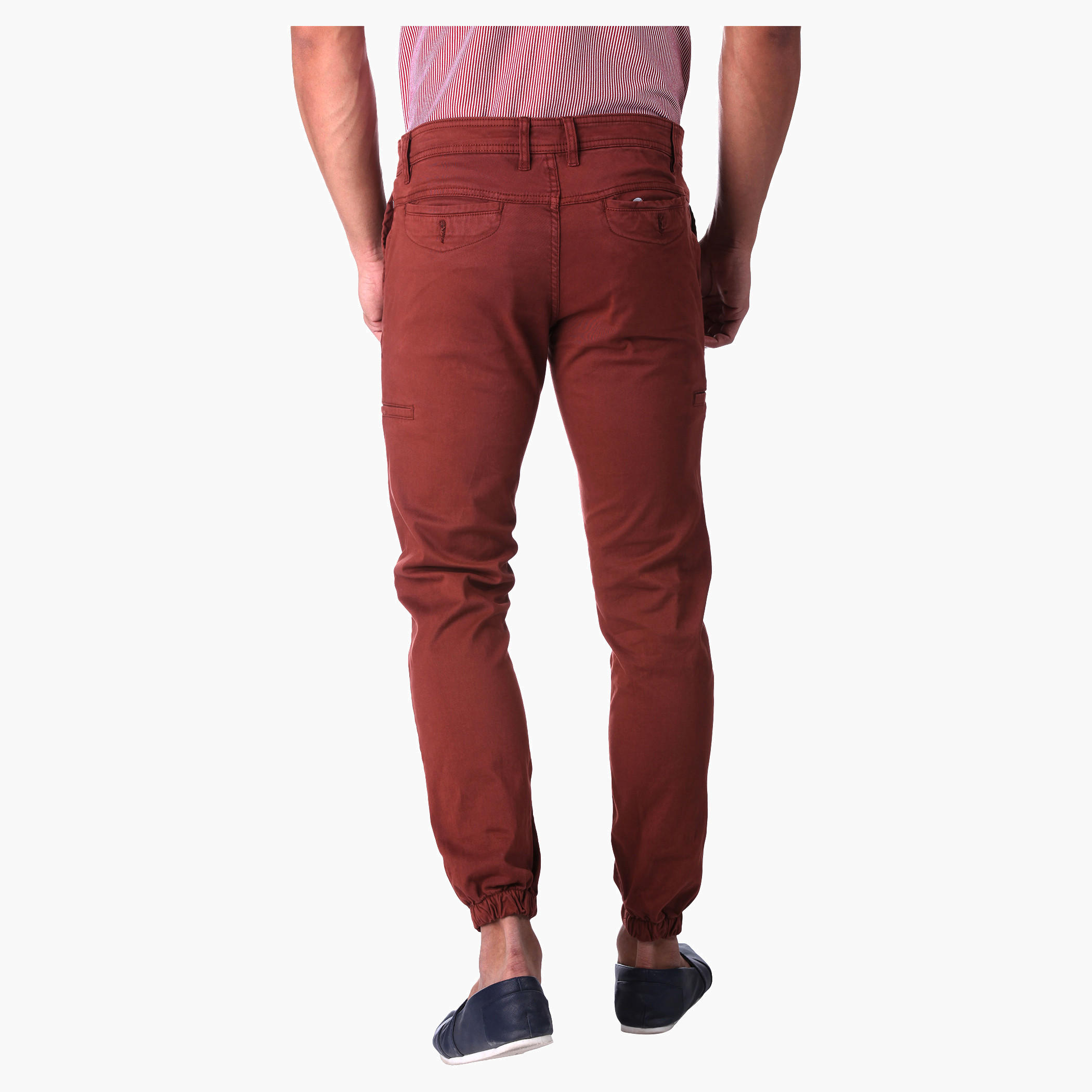Solid Colour Cuff Pants-men-clothing-bottoms-trousersandchinos-trousers-image-2