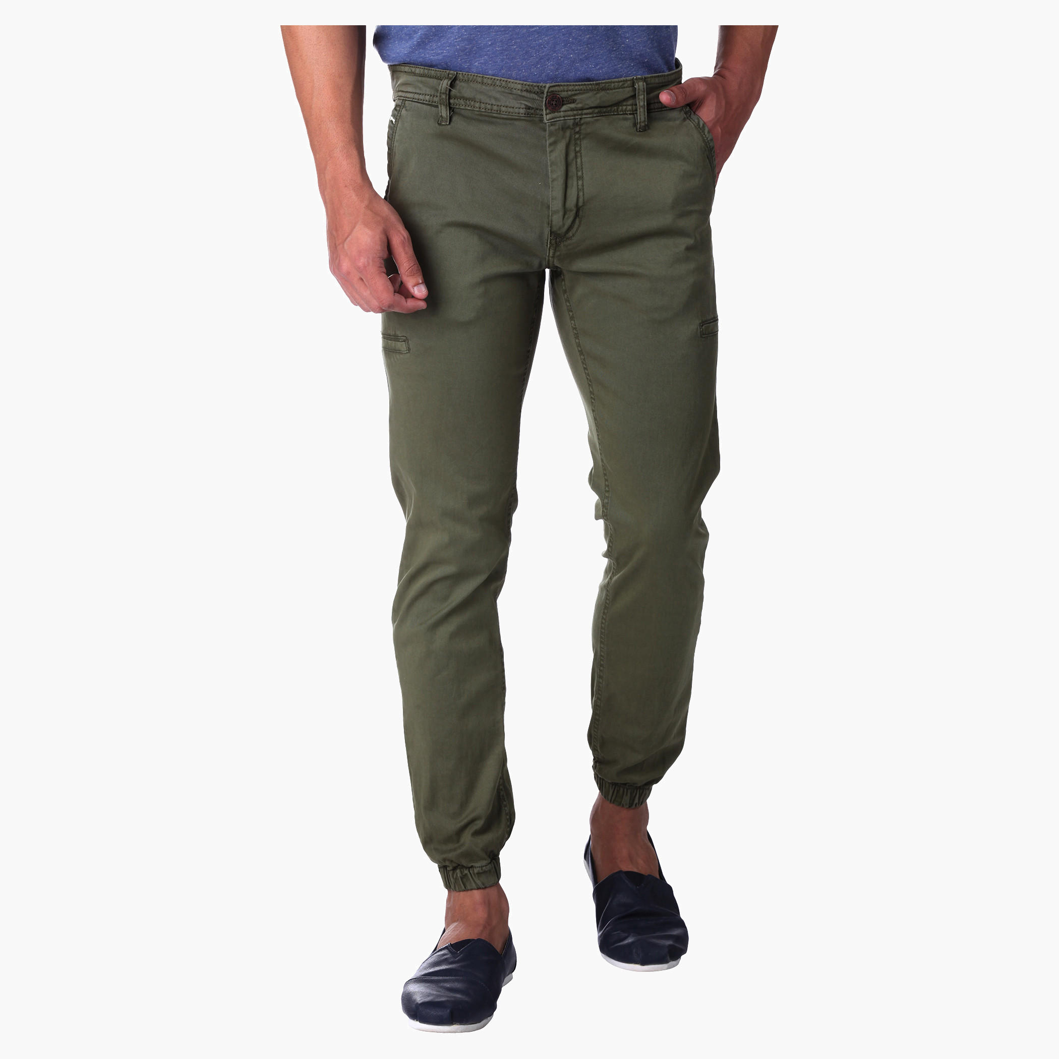 Solid Colour Cuff Pants-men-clothing-bottoms-trousersandchinos-trousers-image-6