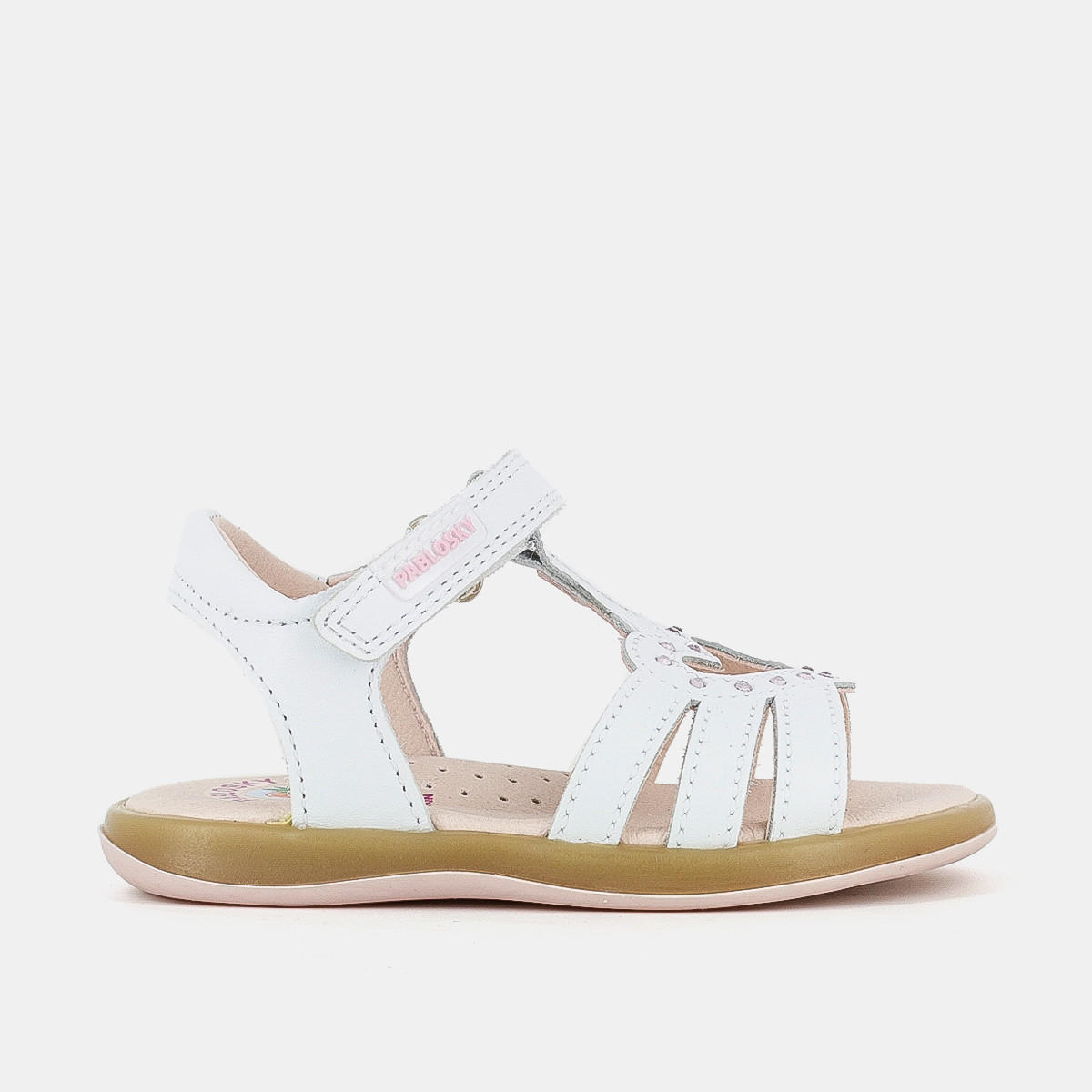 صندل مسطّح مزين بشريط إغلاق لاصق للبنات من بابلوسكي-baby-girls-shoes-sandals-image-1