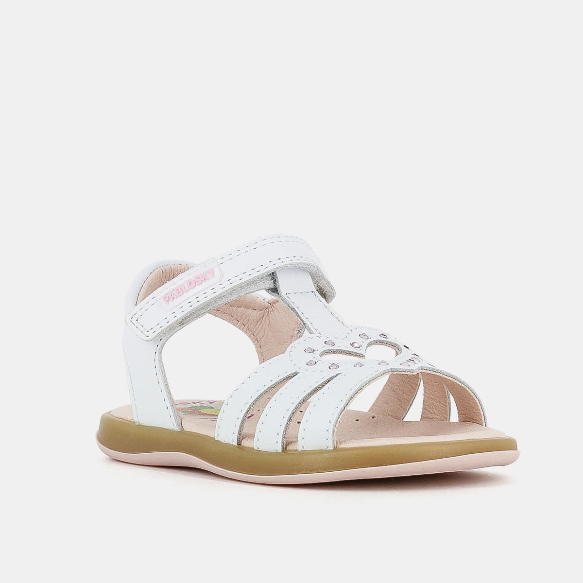 صندل مسطّح مزين بشريط إغلاق لاصق للبنات من بابلوسكي-baby-girls-shoes-sandals-image-2