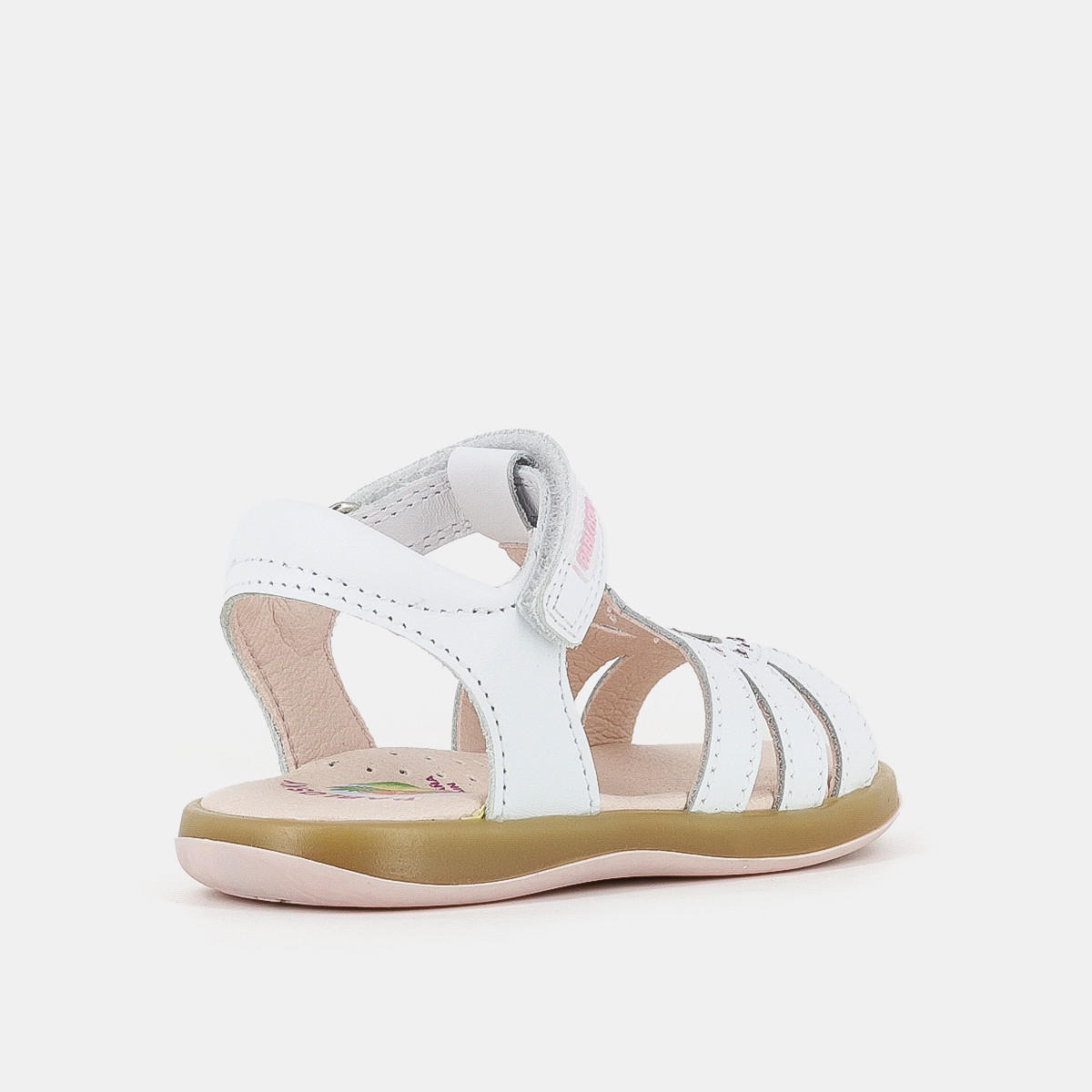 Pablosky Girls' Embellished Flat Sandals with Hook and Loop Closure-baby-girls-shoes-sandals-image-5