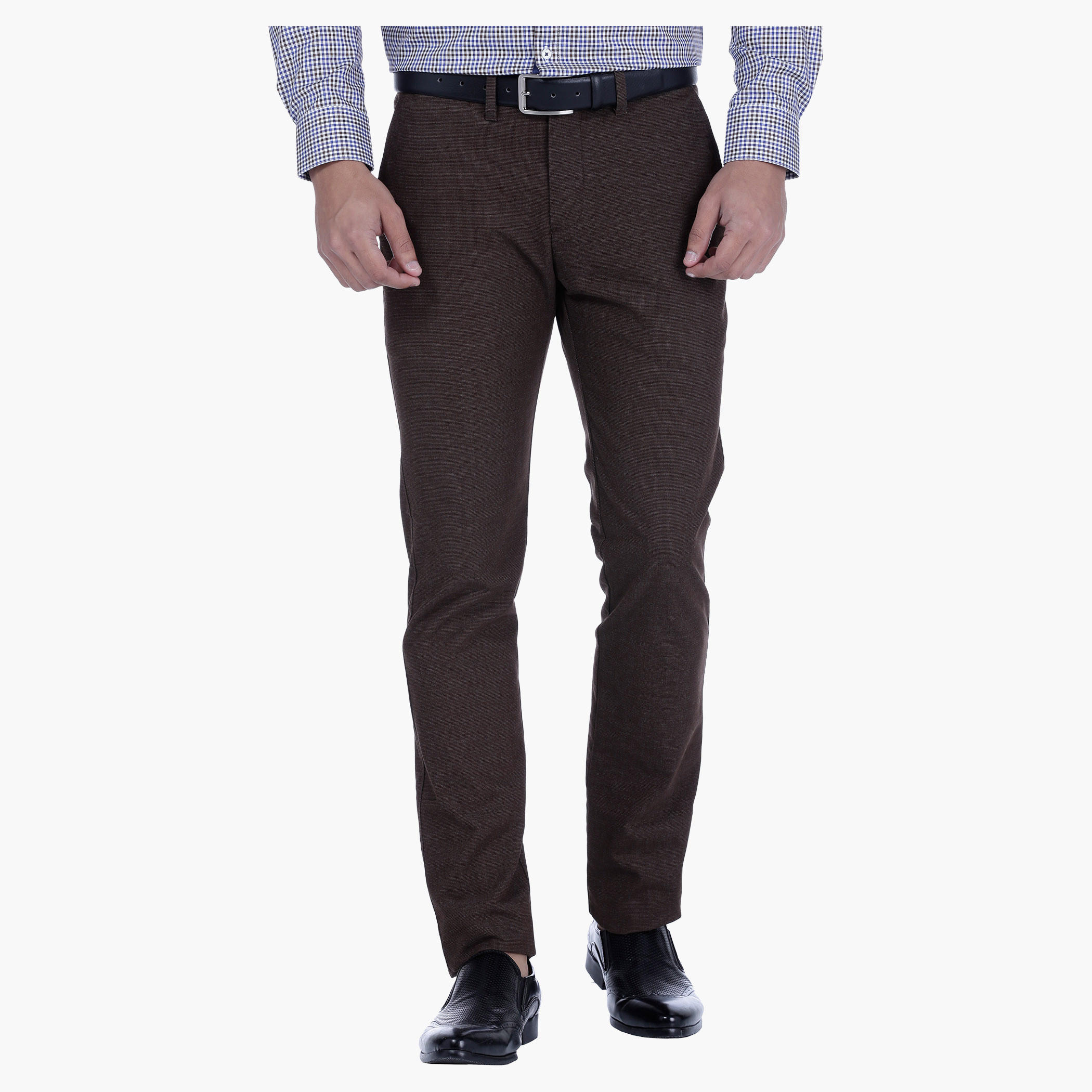 Textured Trousers in Slim Fit-men-clothing-bottoms-trousersandchinos-trousers-image-1