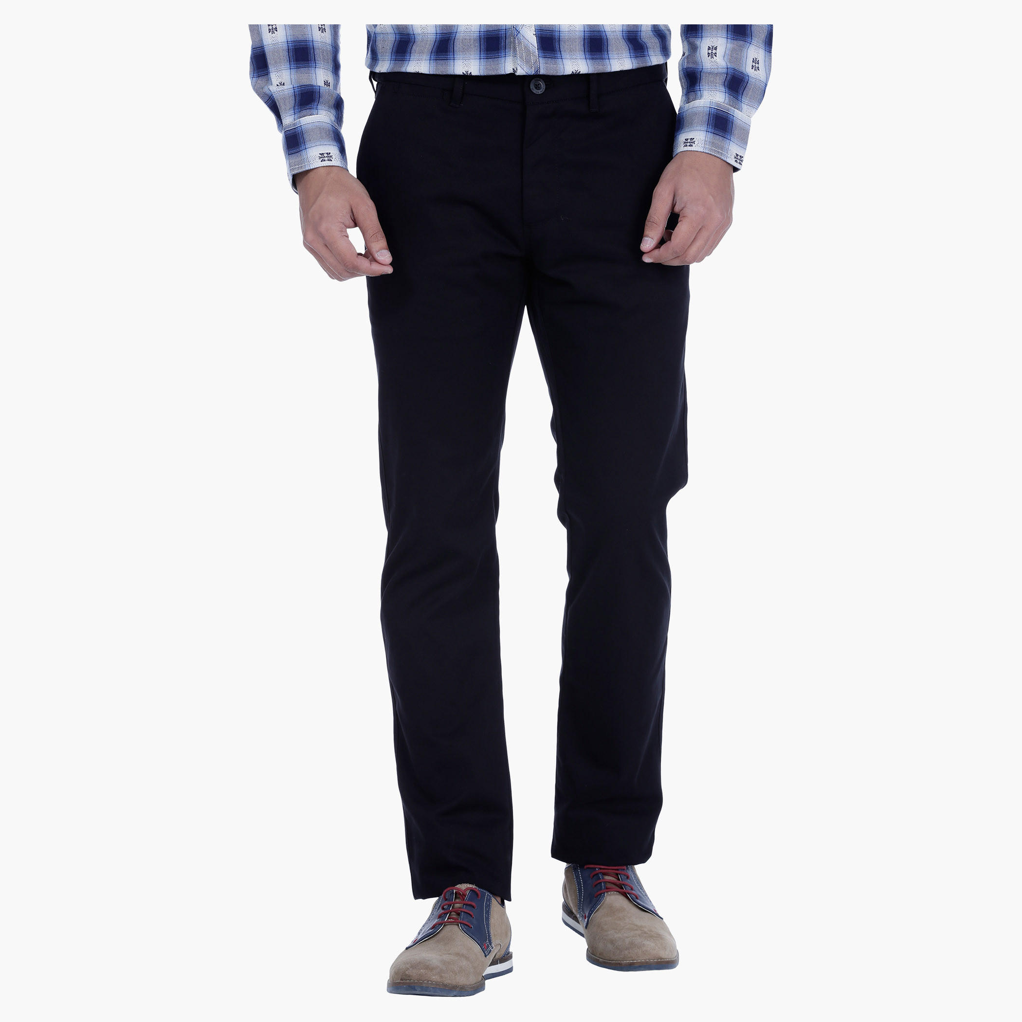 Full Length Casual Trousers in Regular Fit-men-clothing-bottoms-trousersandchinos-trousers-image-1