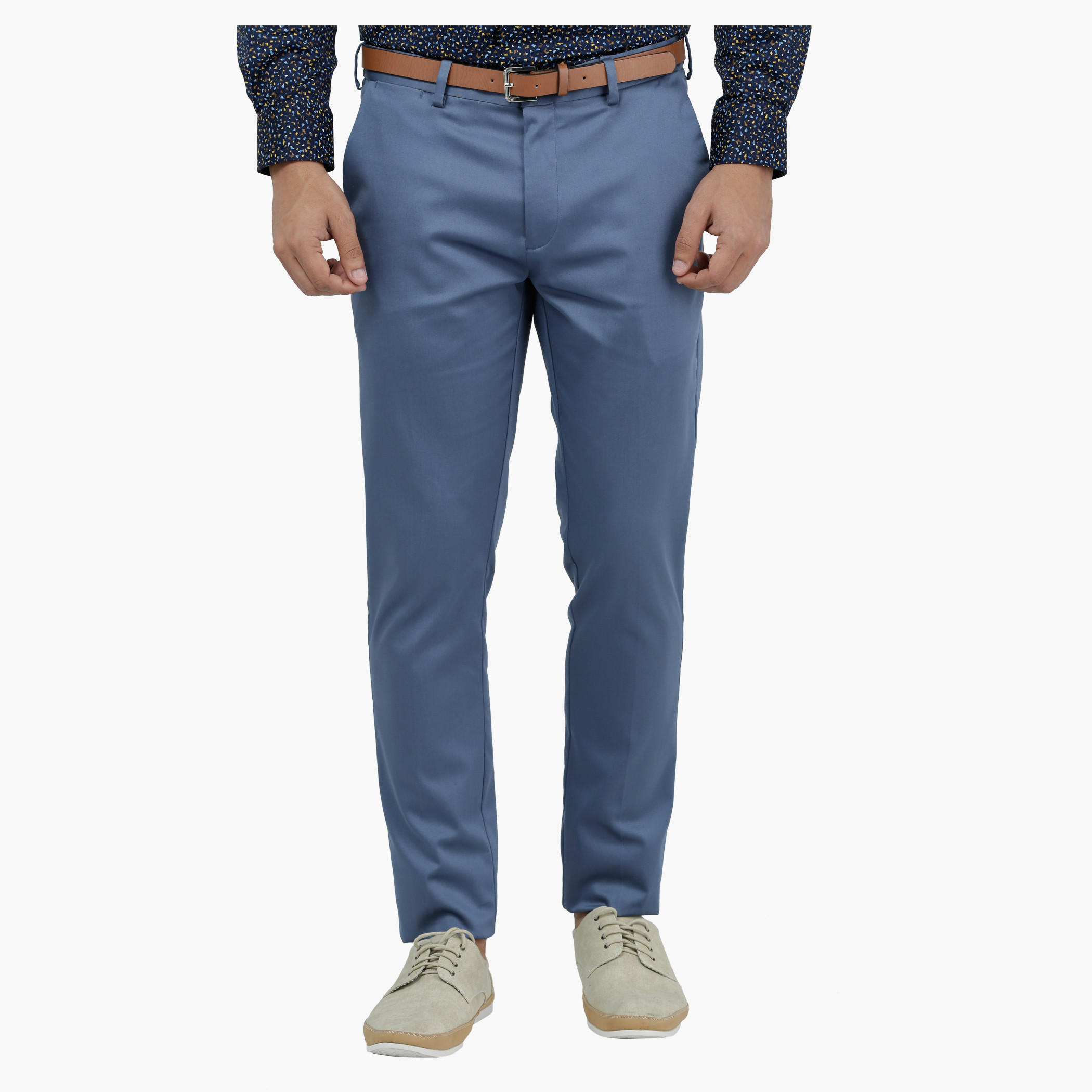 Slim Fit Casual Trousers with Adjustable Waistband-men-clothing-bottoms-trousersandchinos-trousers-image-1