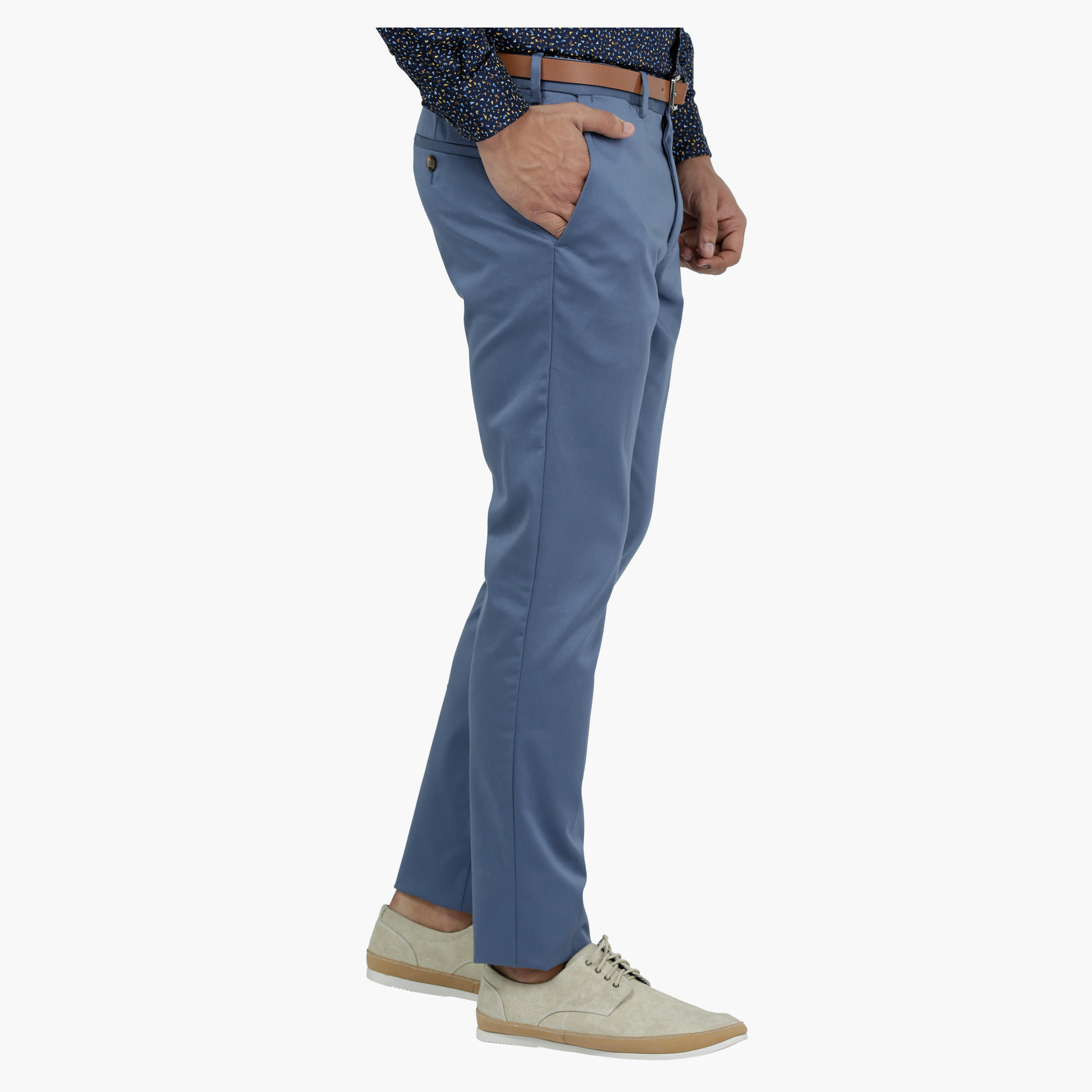 Slim Fit Casual Trousers with Adjustable Waistband-men-clothing-bottoms-trousersandchinos-trousers-image-3