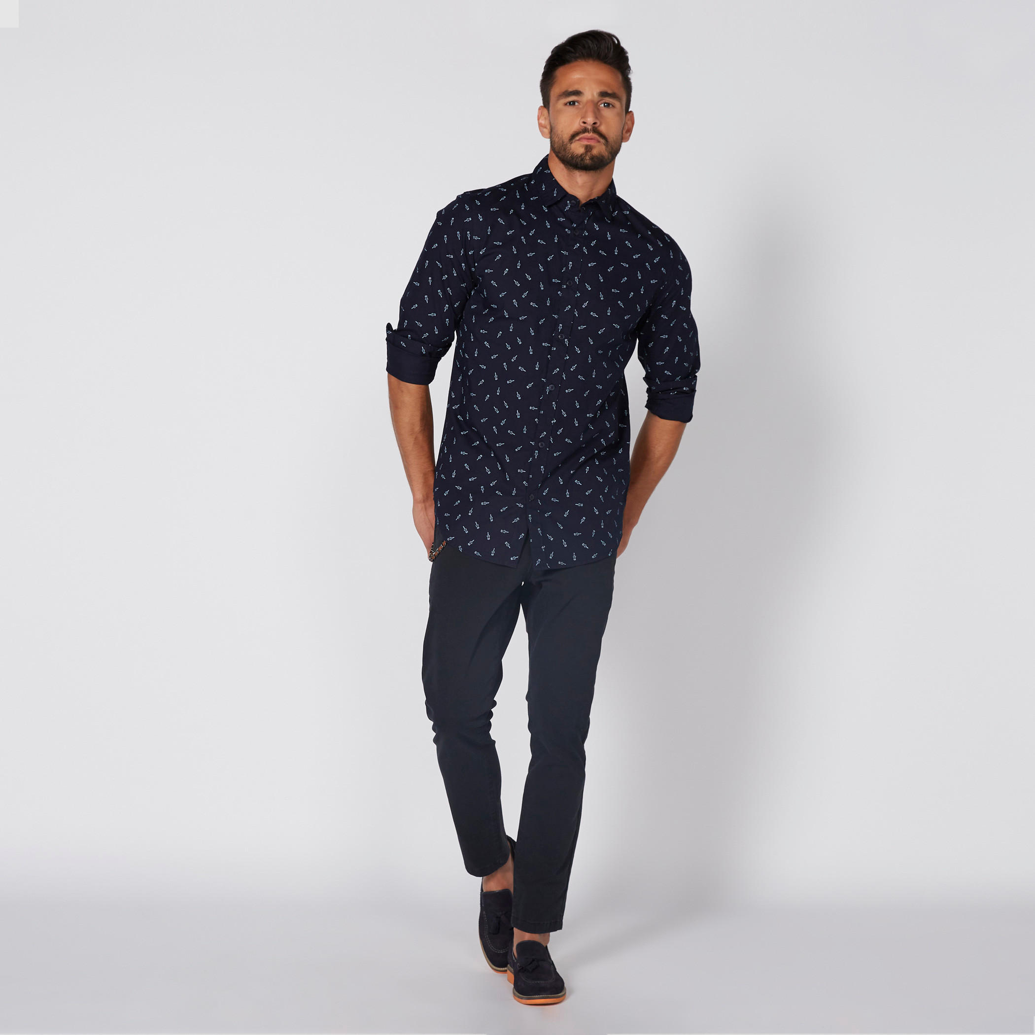 بنطال شينو طويل بزر إغلاق وجيوب-men-clothing-bottoms-trousersandchinos-trousers-image-2