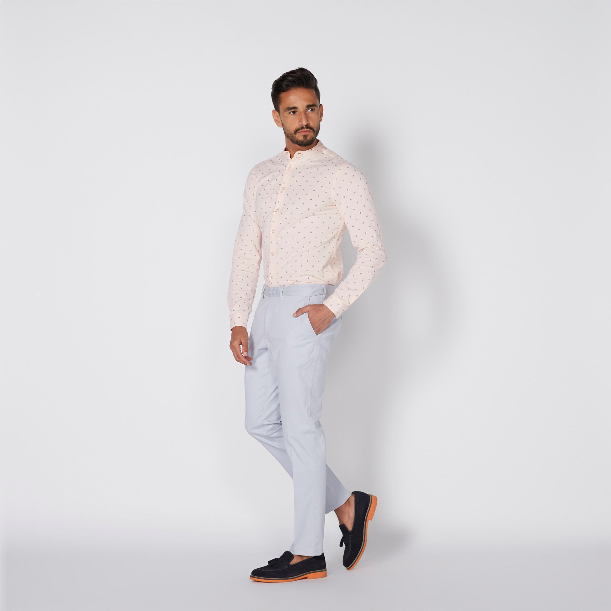 بنطال شينو طويل بزر إغلاق وجيوب-men-clothing-bottoms-trousersandchinos-trousers-image-2