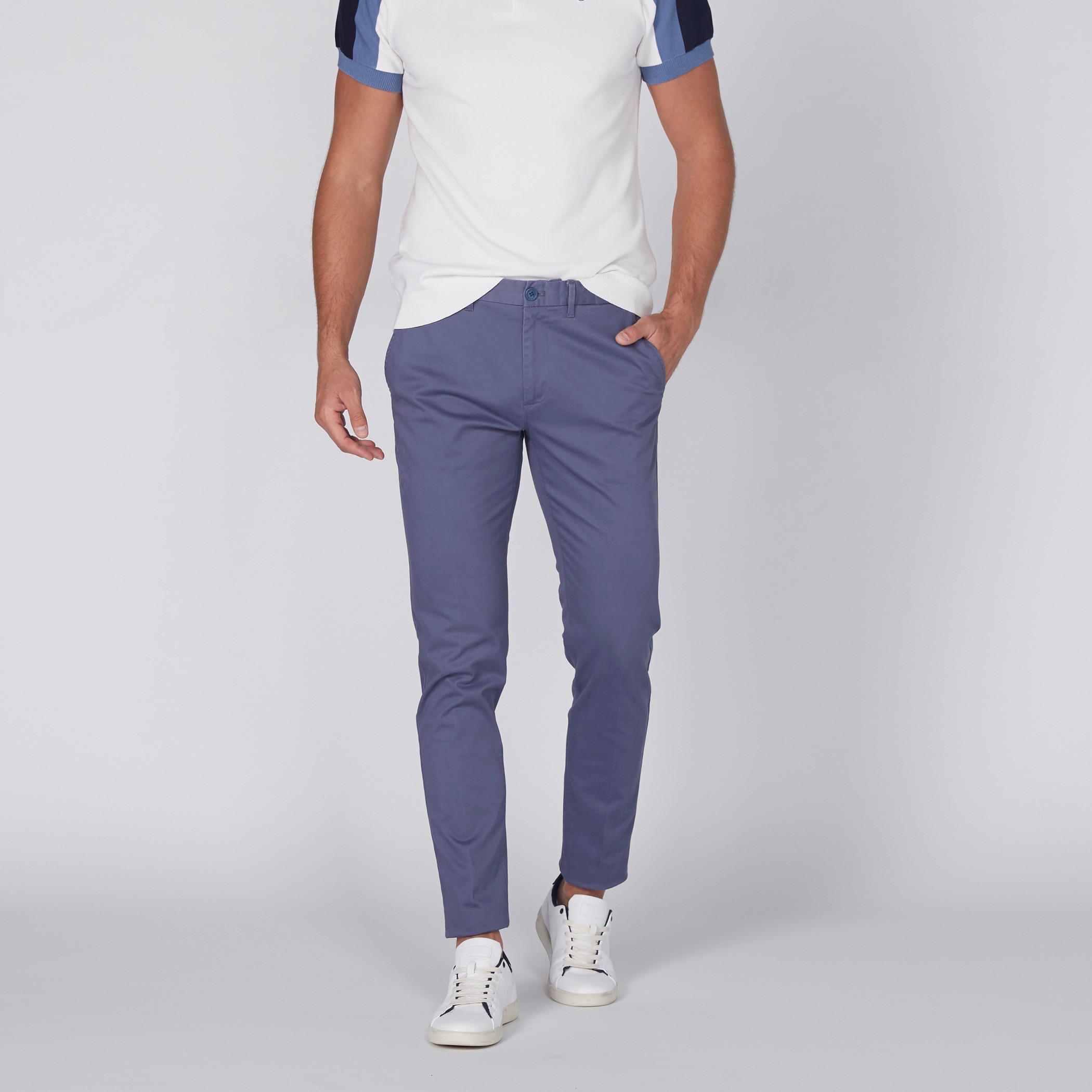 بنطال شينو طويل بزر إغلاق وجيوب-men-clothing-bottoms-trousersandchinos-trousers-image-3