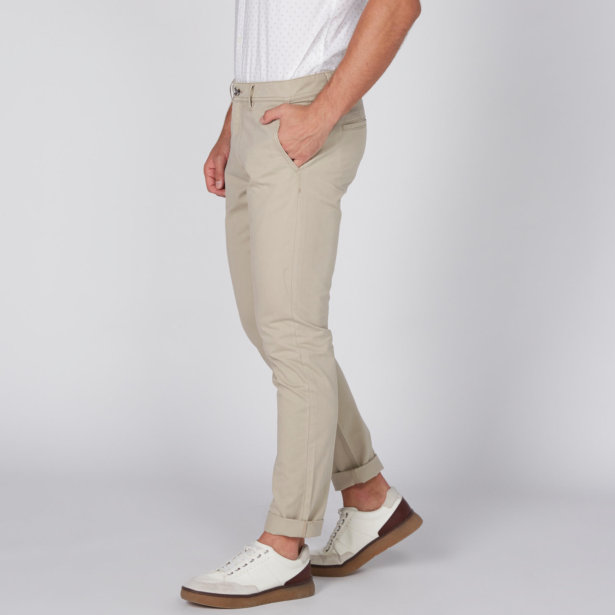 بنطال شينو طويل بزر إغلاق وجيوب-men-clothing-bottoms-trousersandchinos-trousers-image-3
