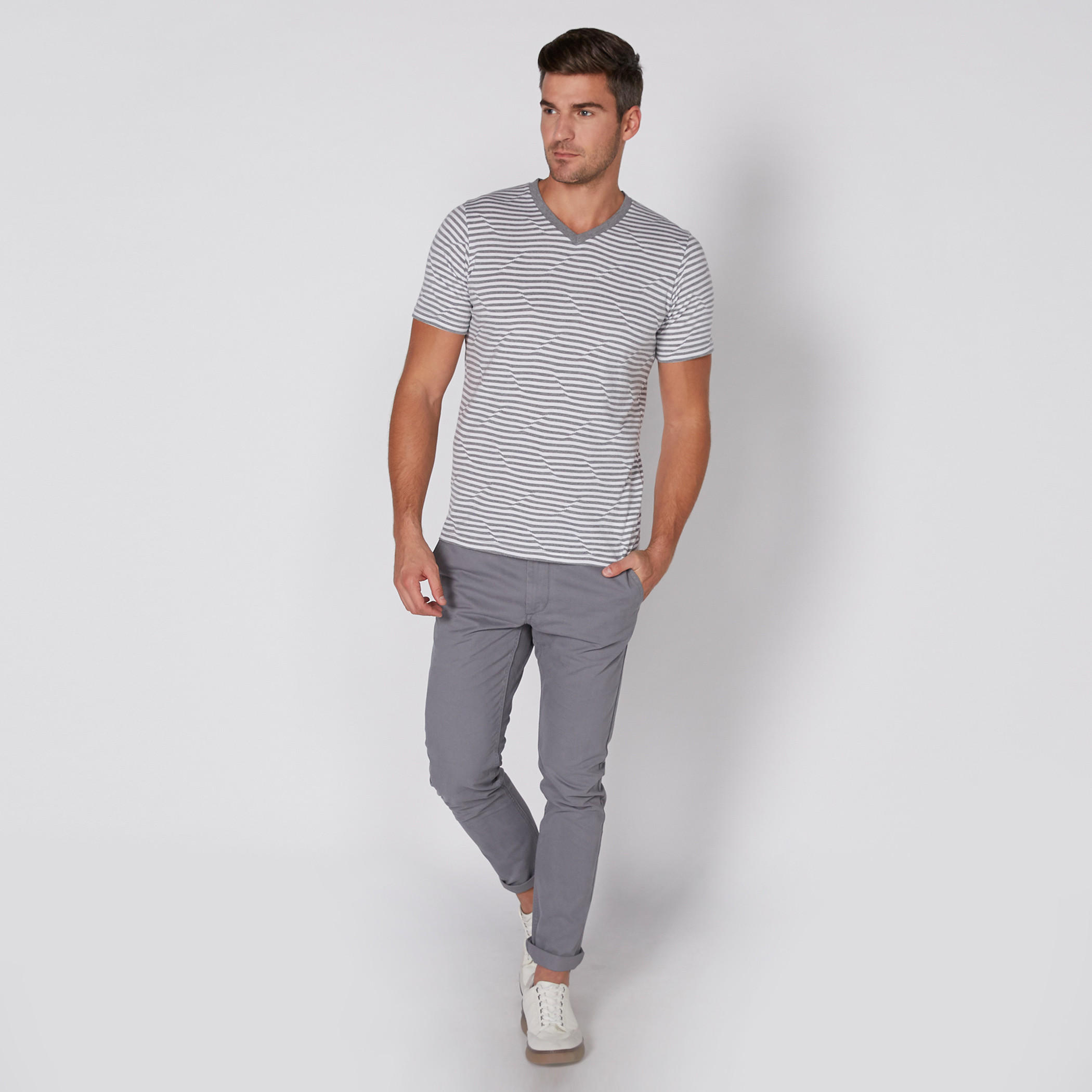 بنطال شينو طويل بزر إغلاق وجيوب-men-clothing-bottoms-trousersandchinos-trousers-image-1