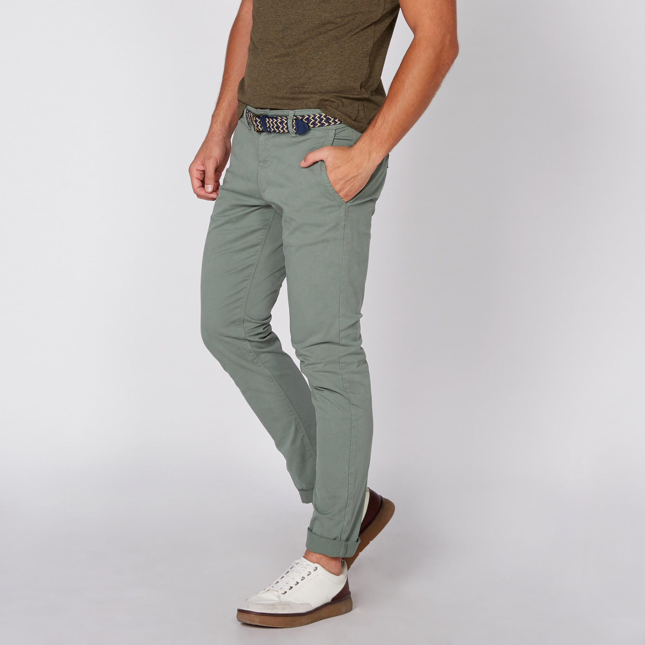 بنطال شينو طويل بجيوب وتفاصيل حزام-men-clothing-bottoms-trousersandchinos-trousers-image-4