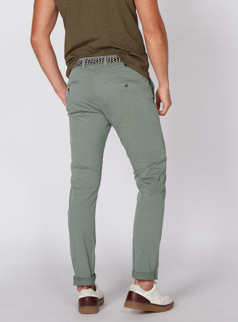 بنطال شينو طويل بجيوب وتفاصيل حزام-men-clothing-bottoms-trousersandchinos-trousers-image-5