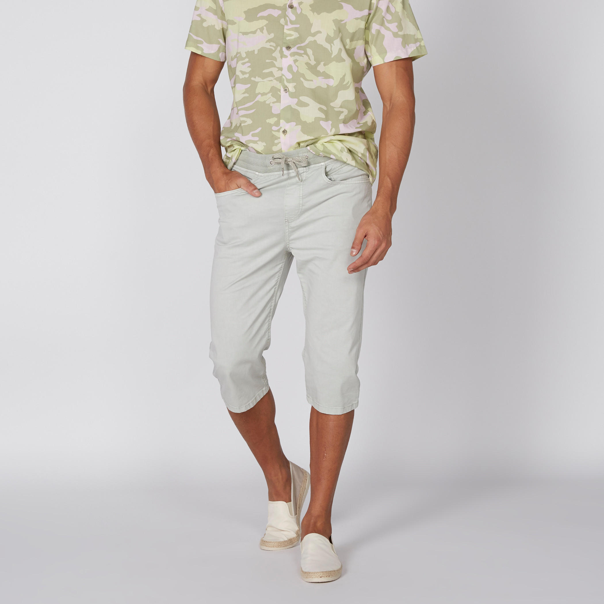 Pocket Detail Shorts with Elasticised Waistband and Drawstring-men-clothing-bottoms-shorts-image-1