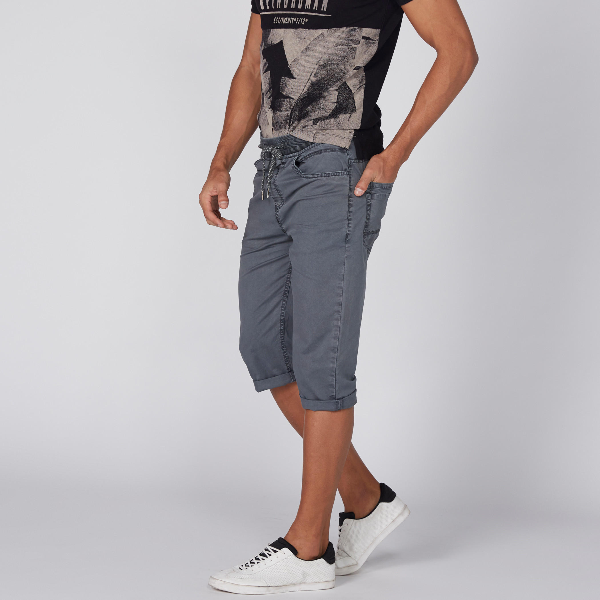 Shorts with Drawstring and Elasticised Waistband-men-clothing-bottoms-shorts-image-4