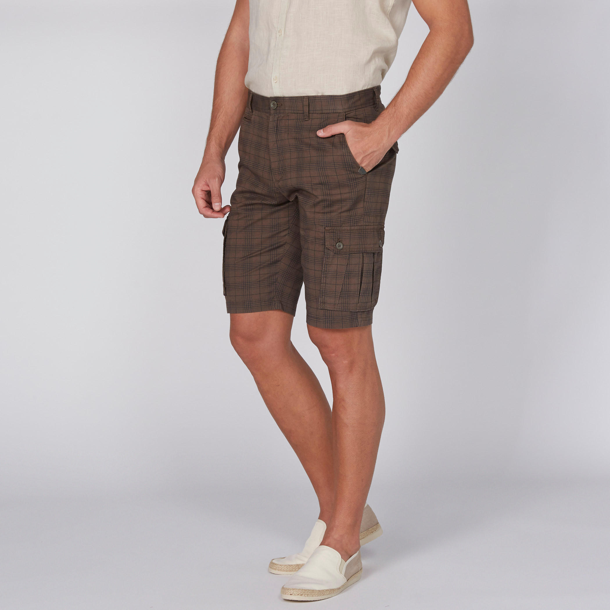شورت كاروهات بزر إغلاق وجيوب-men-clothing-bottoms-shorts-image-4