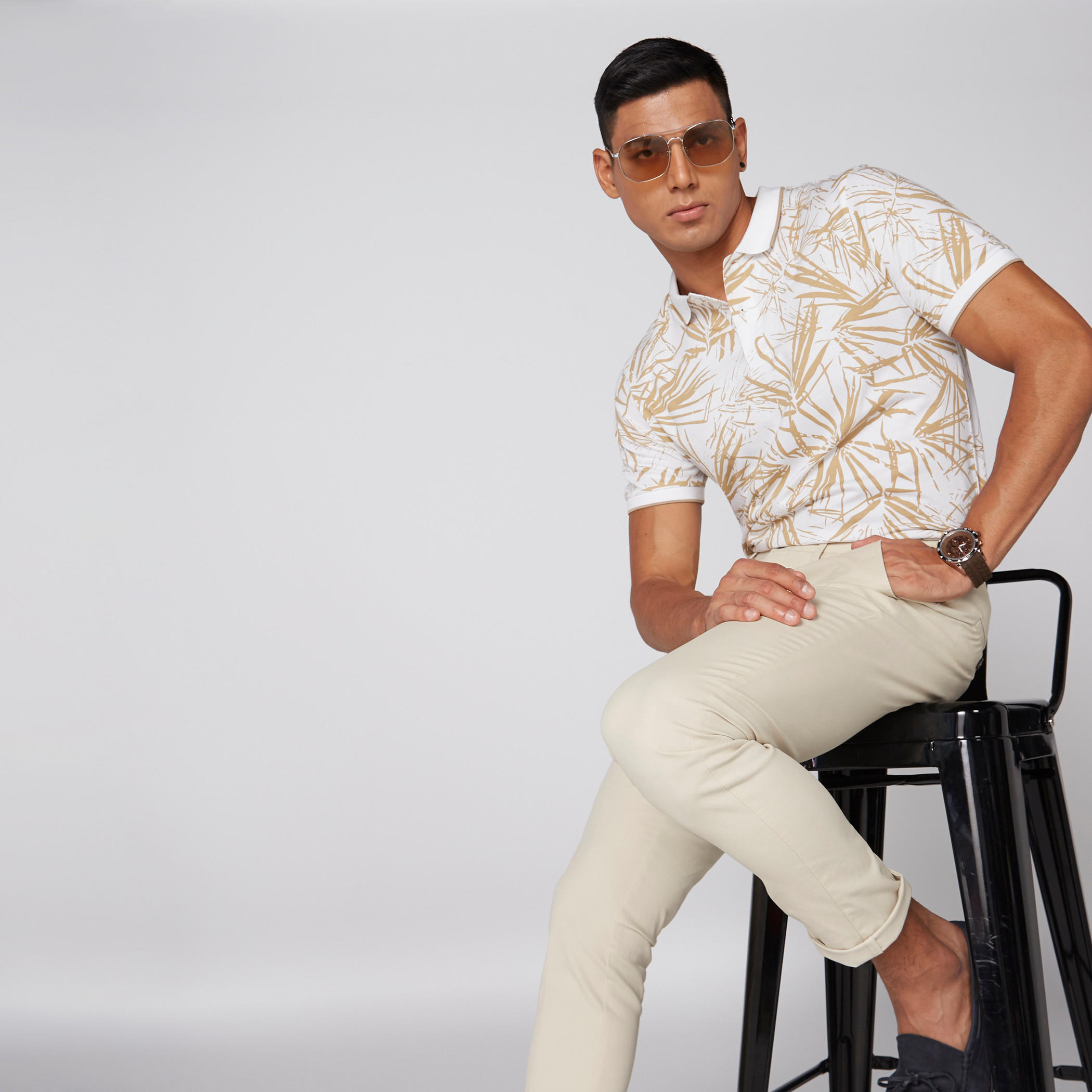 بنطال شينو طويل بزر إغلاق وجيوب-men-clothing-bottoms-trousersandchinos-trousers-image-4