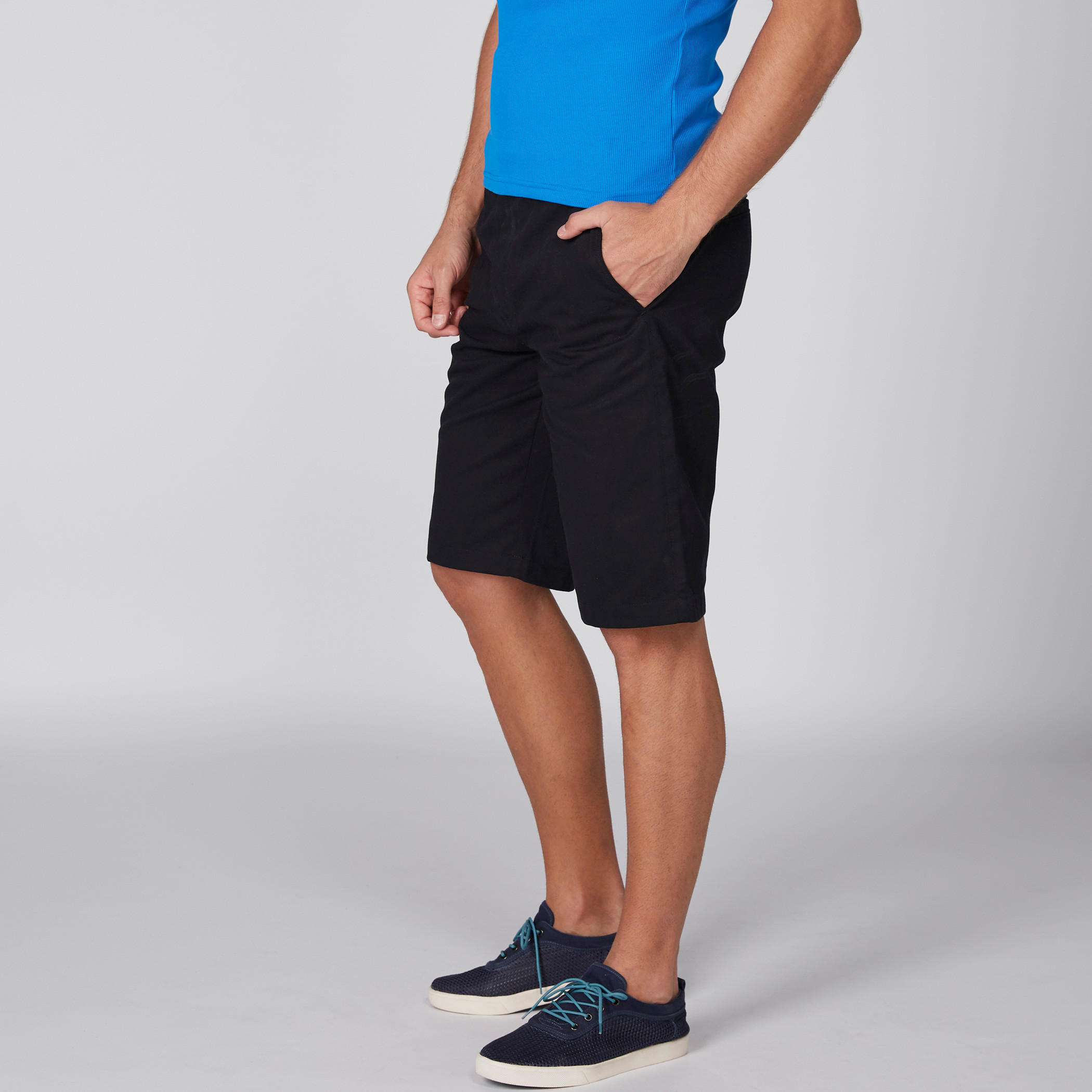 Pocket Detail Shorts with Button Closure-men-clothing-bottoms-shorts-image-2