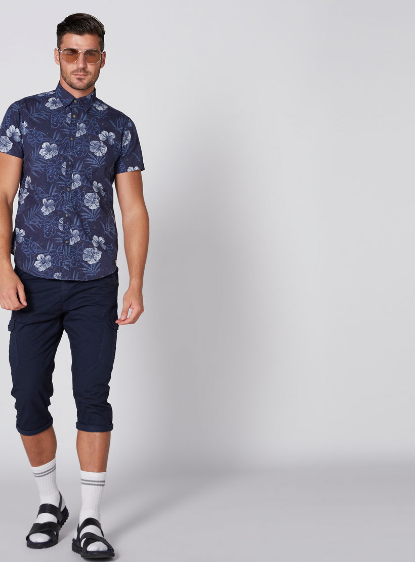 بنطال 3/4 بزر إغلاق وجيوب-men-clothing-bottoms-trousersandchinos-trousers-image-1