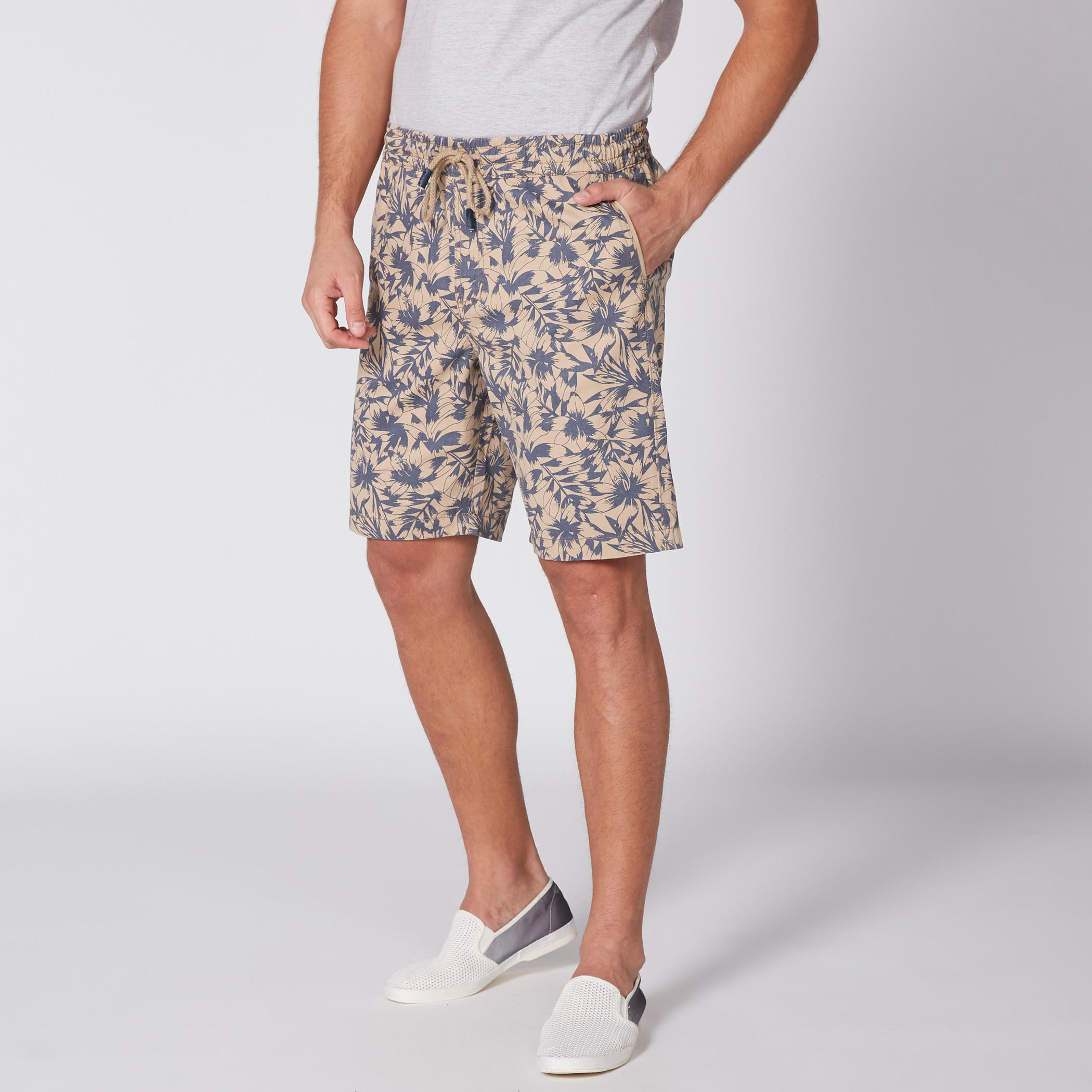 Printed Shorts with Elasticised Waistband and Pocket Detail-men-clothing-bottoms-shorts-image-4